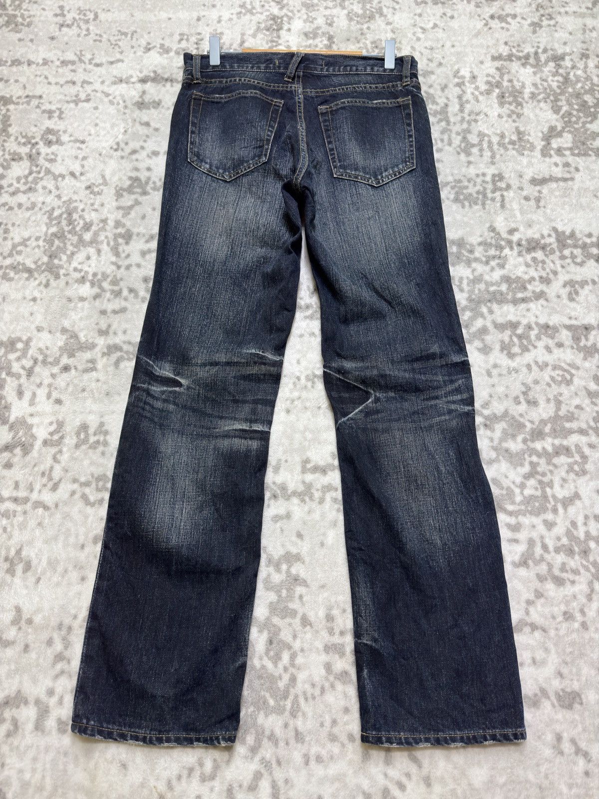 PPFM PPFM Avant-Garde Whiskered Acid Wash Distressed Indigo Denim Size US 31 - 2 Thumbnail