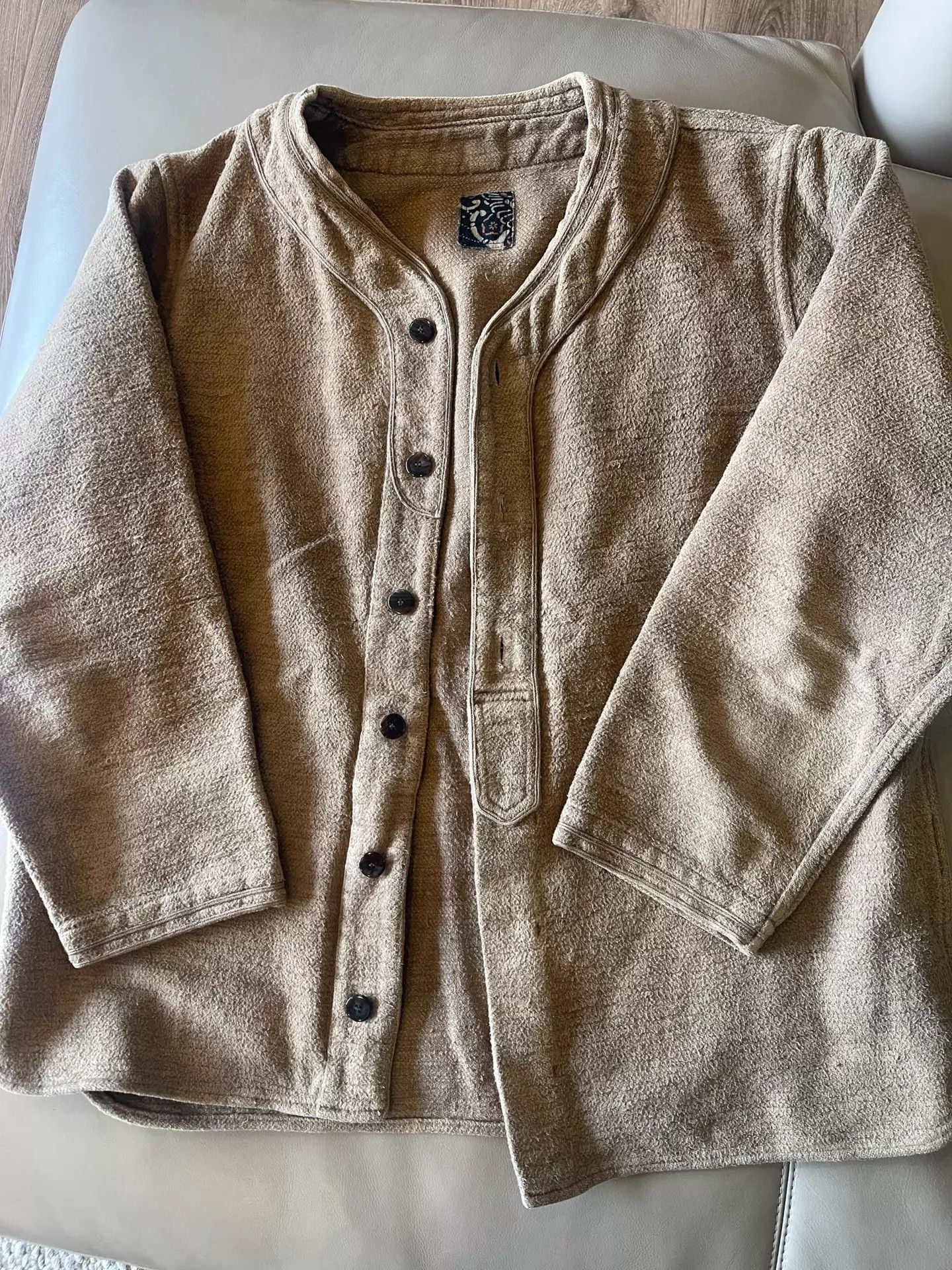 Visvim VISVIM ICT 17AW Gara-Bou Dugout L/S Mud 3 Size US L / EU 52-54 / 3 - 1 Thumbnail