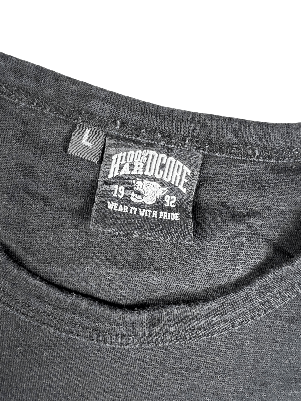 Vintage 100% Hardcore T-shirt L Size US L / EU 52-54 / 3 - 3 Thumbnail