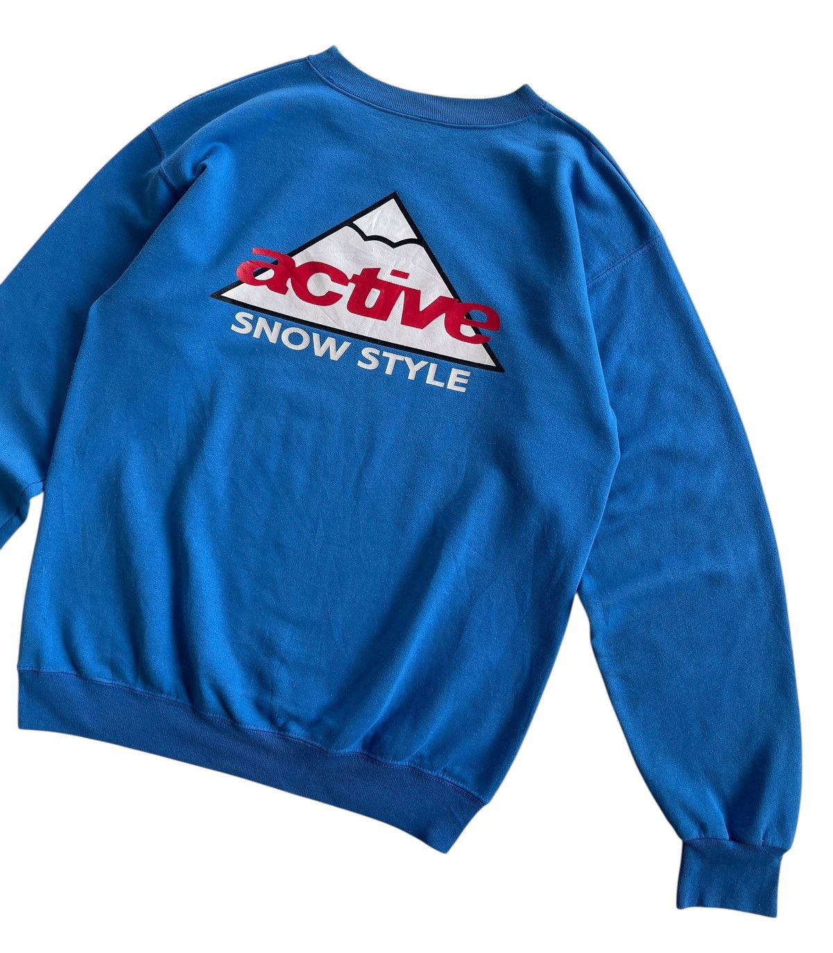 Vintage 90s Active Snow Style Crewneck Sweatshirt Size US M / EU 48-50 / 2 - 3 Thumbnail