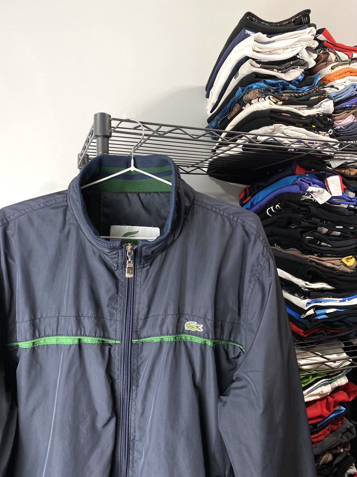 Lacoste Y2K 00’s Vintage Lacoste Jacket France Drill Hype Drip Size US XL / EU 56 / 4 - 2 Thumbnail