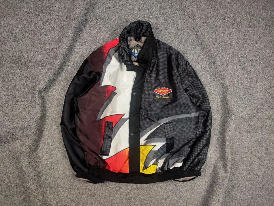 Vintage Vintage Akito Bikers Motorsport Lifestyle Racing Logo Jacket Size US L / EU 52-54 / 3 - 1 Thumbnail