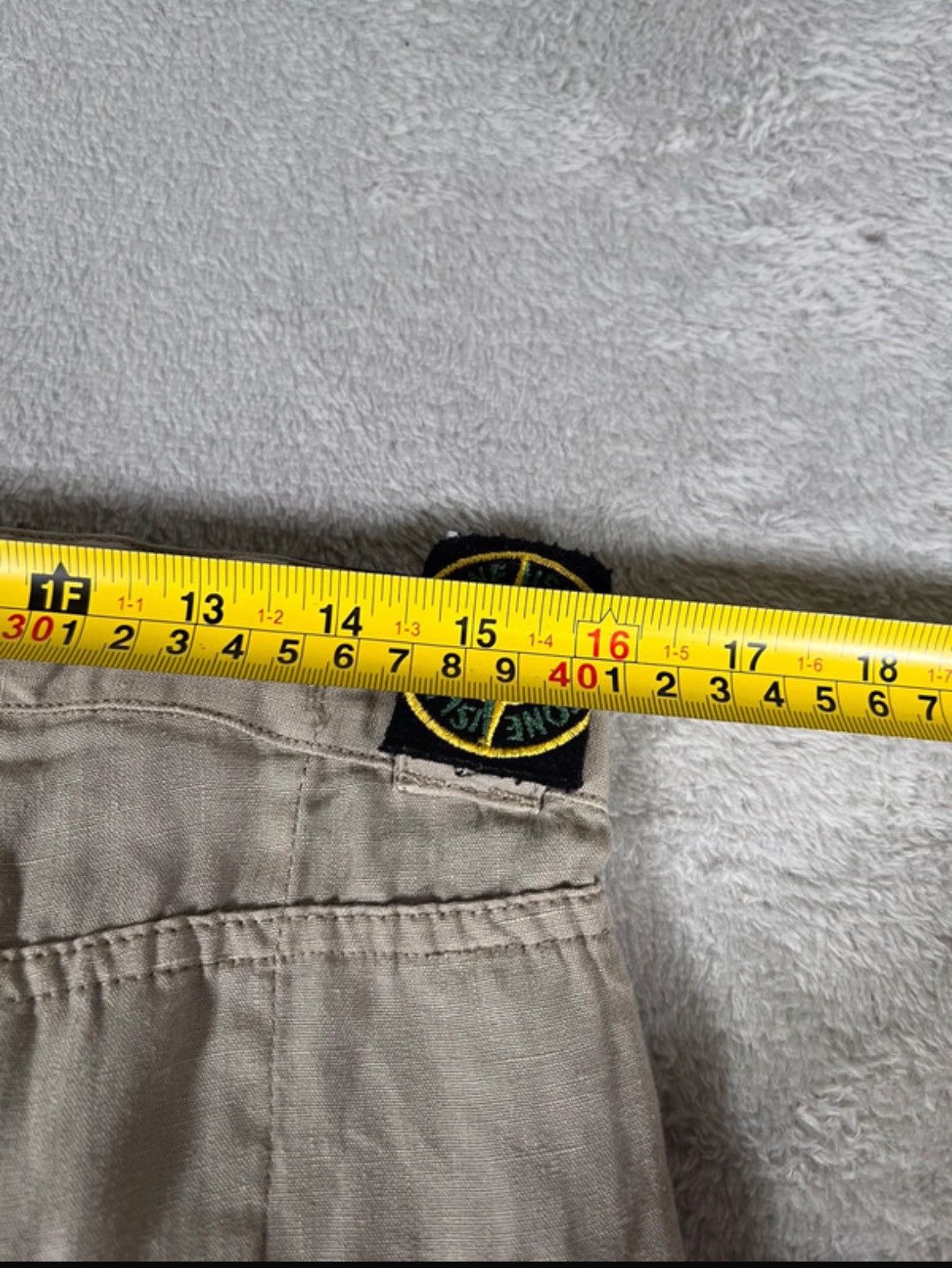 Stone Island Rare 00’s Massimo Osti Lino Flax Badge Cargo Utility Trousers Baggy Pants Size US 32 / EU 48 - 10 Thumbnail