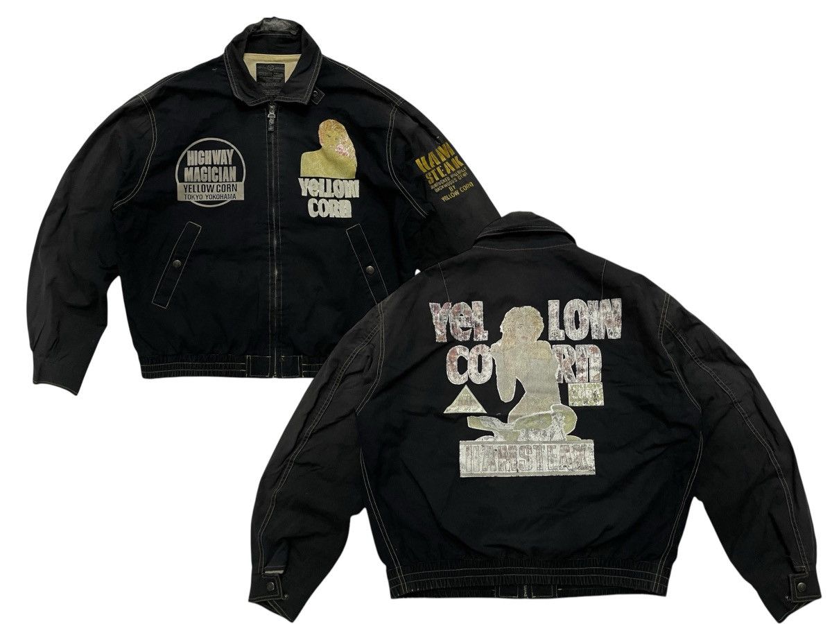Vintage × YELLOW CORN 2000s YELLOW CORN HAMSTEAK SUN FADED DISTRESSED JACKET RARE Size US M / EU 48-50 / 2 - 1 Thumbnail