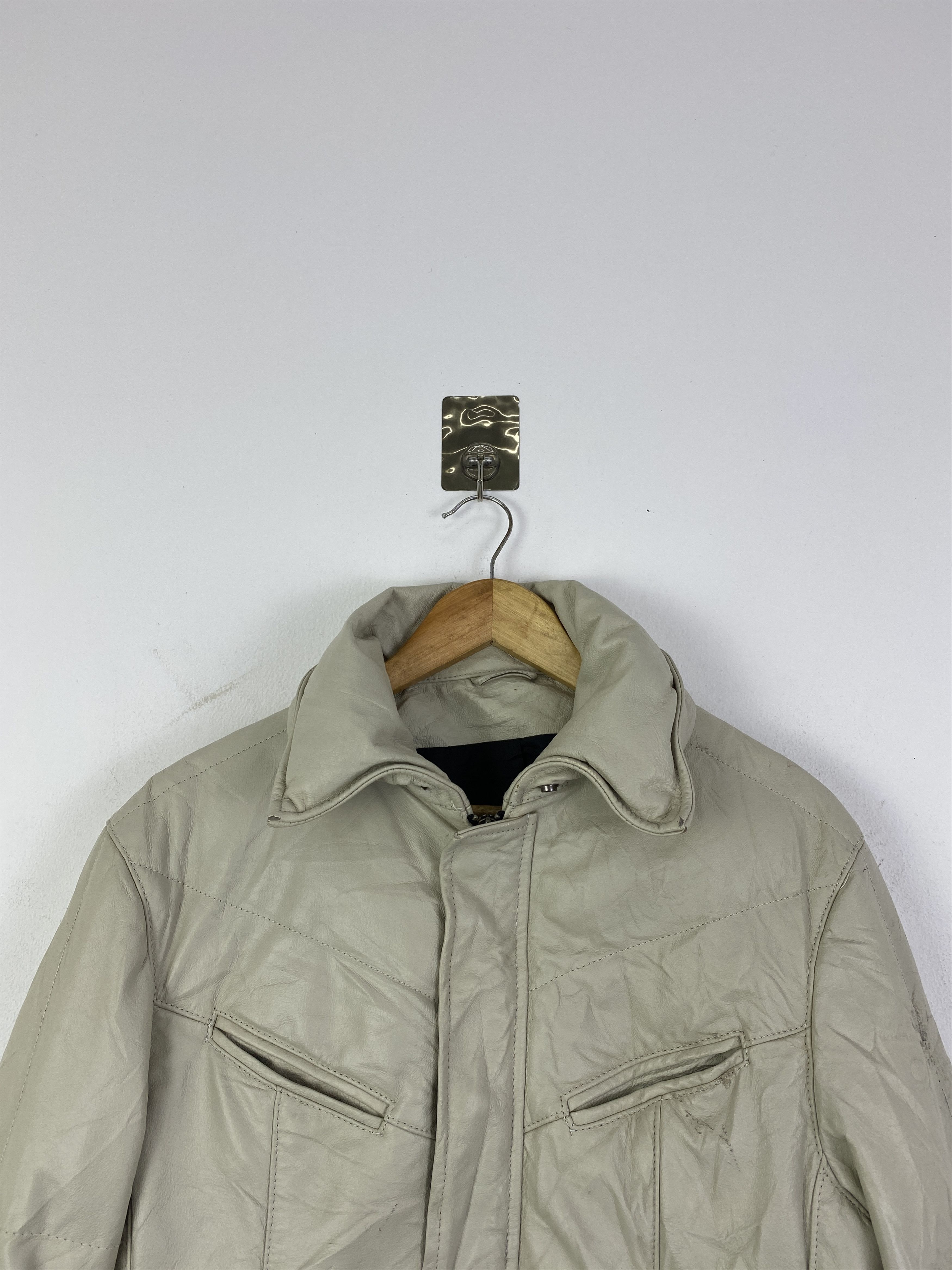 Other Vintage Roberto Massini Distressed Leather Jacket J0127 Size US L / EU 52-54 / 3 - 2 Thumbnail