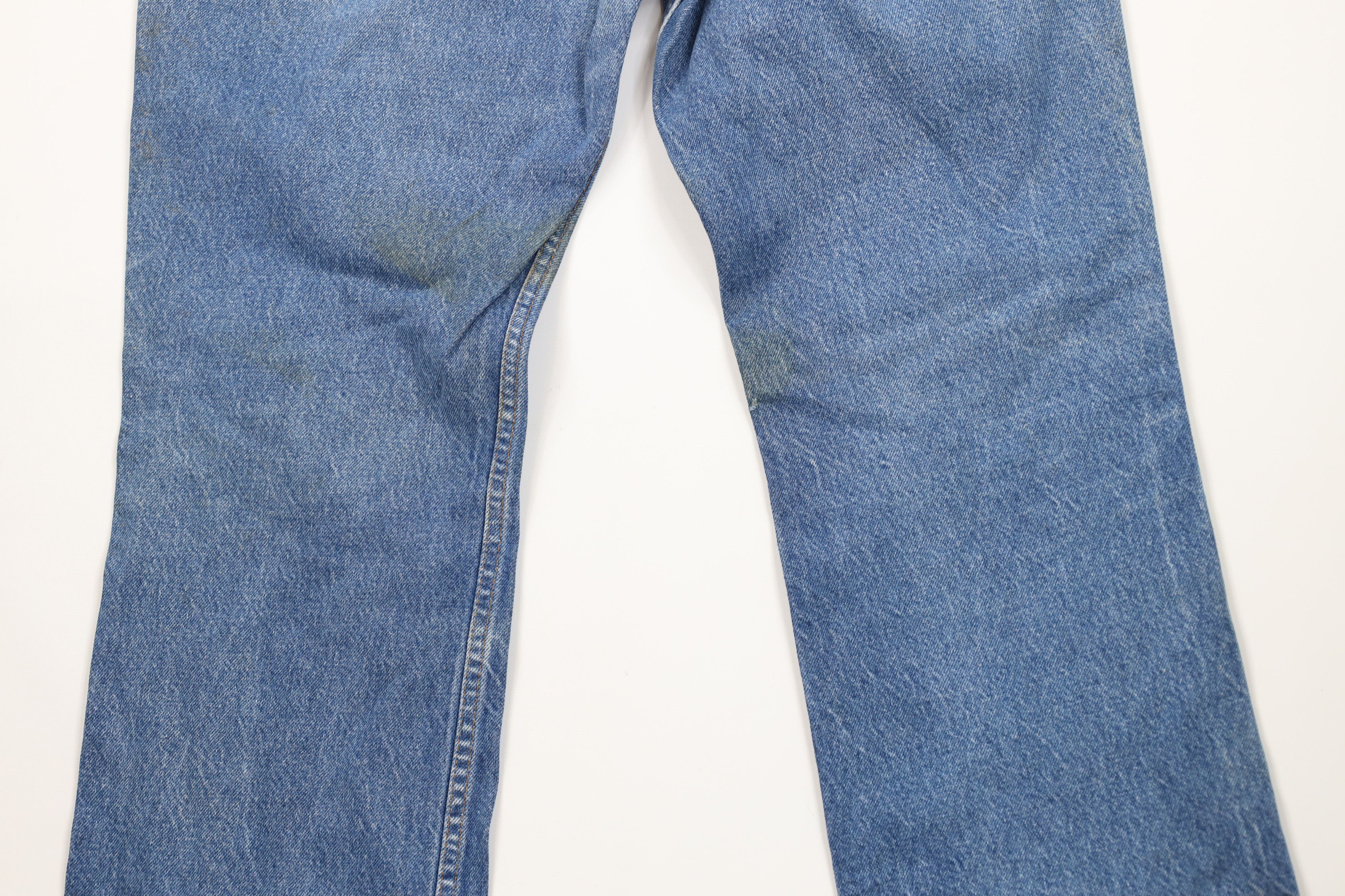Vintage Vintage 70s Streetwear Flared Wide Leg Denim Jeans Blue USA Size US 34 / EU 50 - 13 Thumbnail