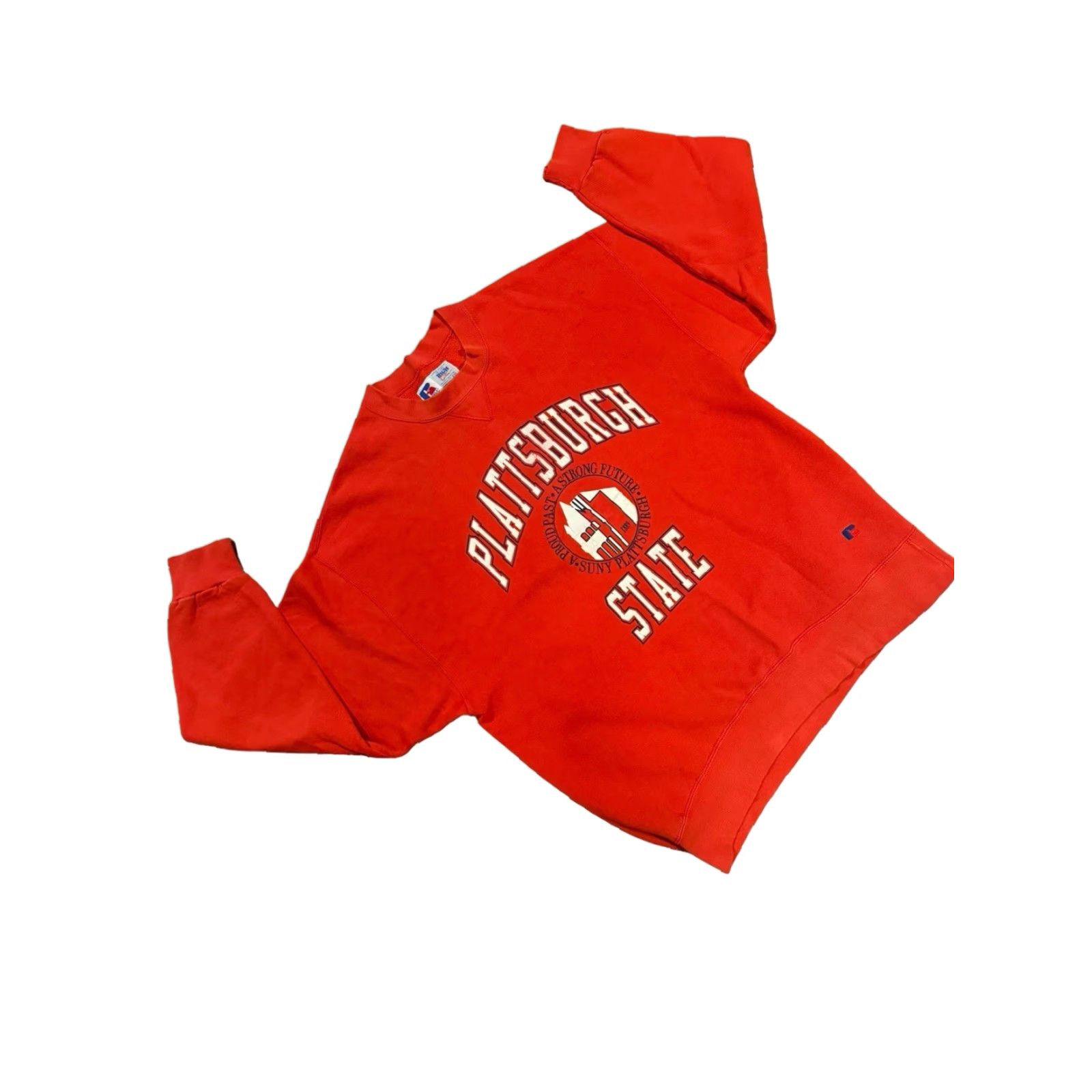 Russell Athletic VINTAGE Russell Athletics Sweatshirt Plattsburgh State College 2XL Red Unisex Adults Crew Neck Pullover Graphic Print Size US XXL / EU 58 / 5 - 4 Thumbnail