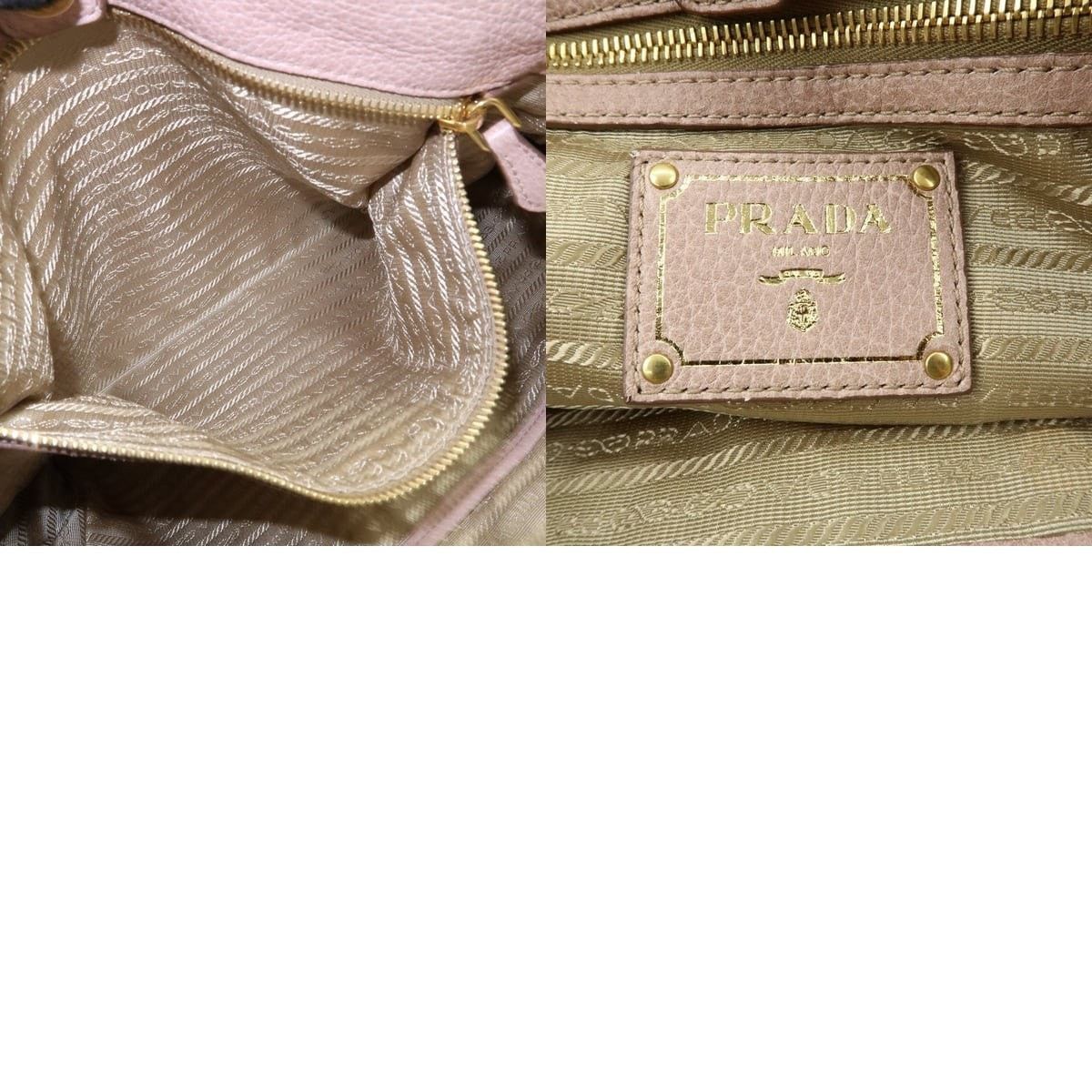 Prada Prada Logo Calfskin Tote Pink Size ONE SIZE - 8 Thumbnail