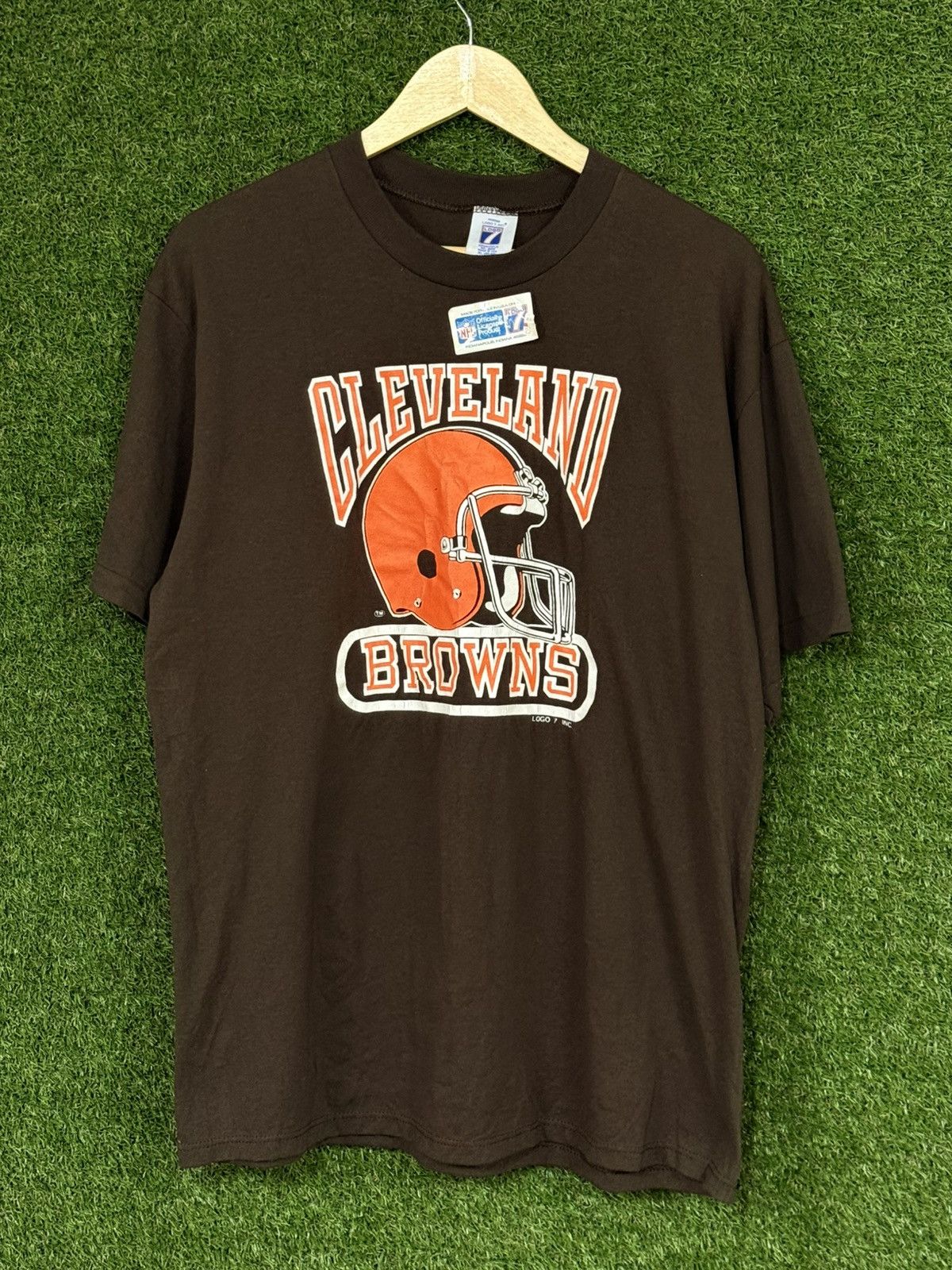 Vintage RARE Vintage Cleveland Browns Ohio NFL Logo 7 Tag DEAD STOCK Size US XL / EU 56 / 4 - 1 Thumbnail