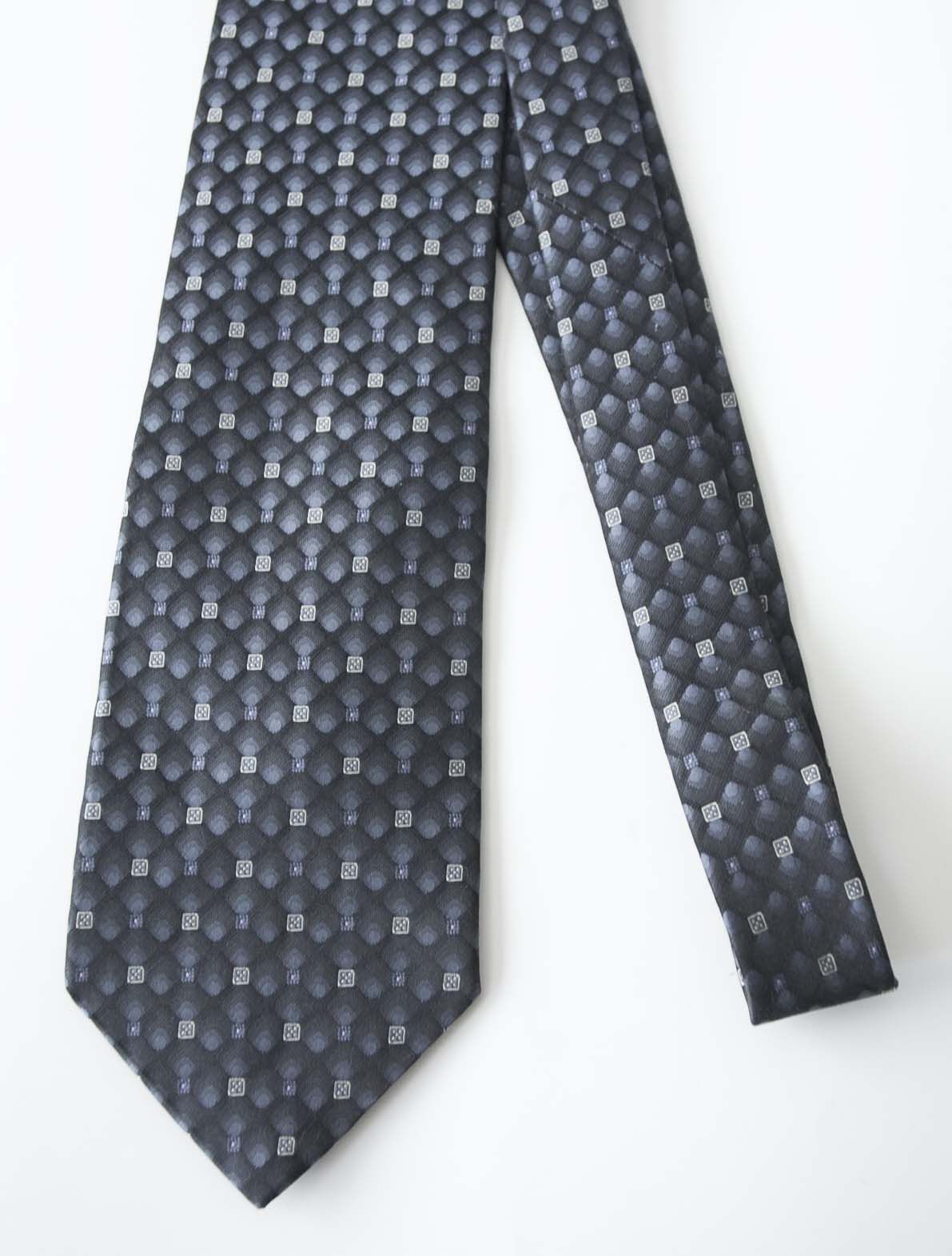Christian Dior Monsieur Christian Dior Tie Silk Dark Blue Size ONE SIZE - 1 Thumbnail