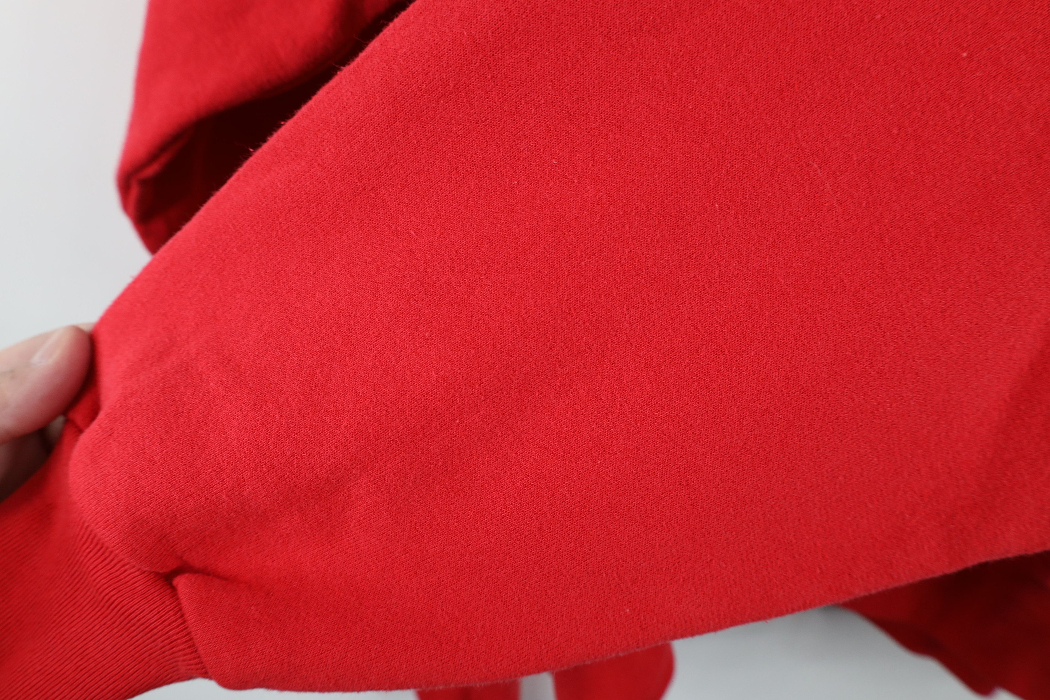 Vintage Vintage 90s Must Love Cats Cat Lady Layered Sweatshirt Red Size XL / US 12-14 / IT 48-50 - 11 Thumbnail