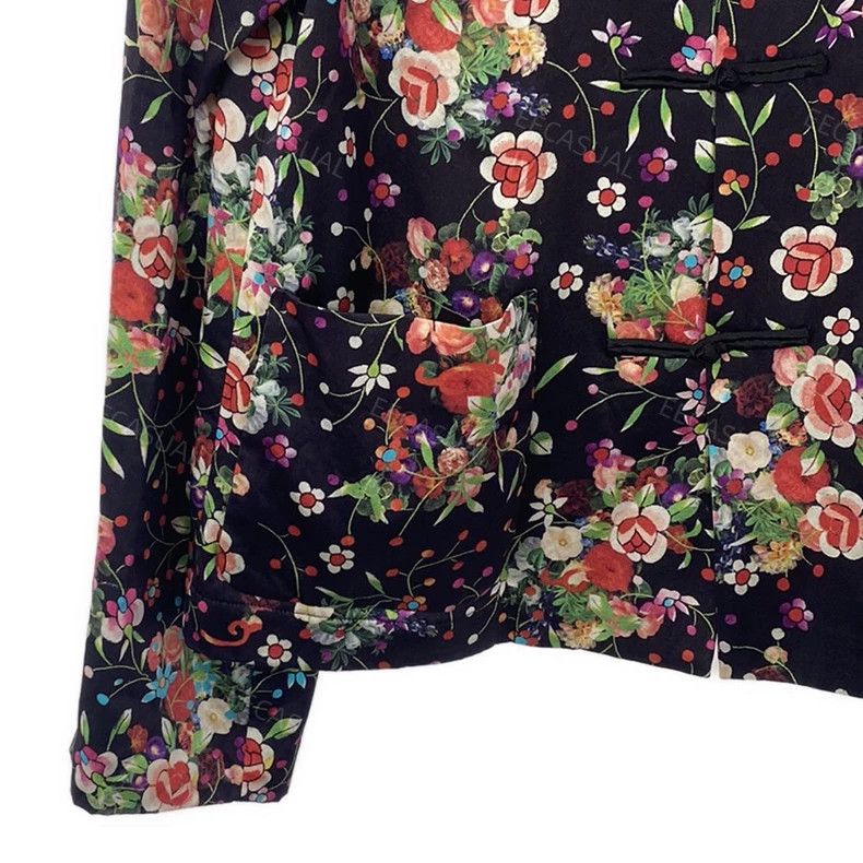 Comme des Garcons Comme Des Garcons Silk printed button-down Chinese jacket Size S / US 4 / IT 40 - 4 Thumbnail