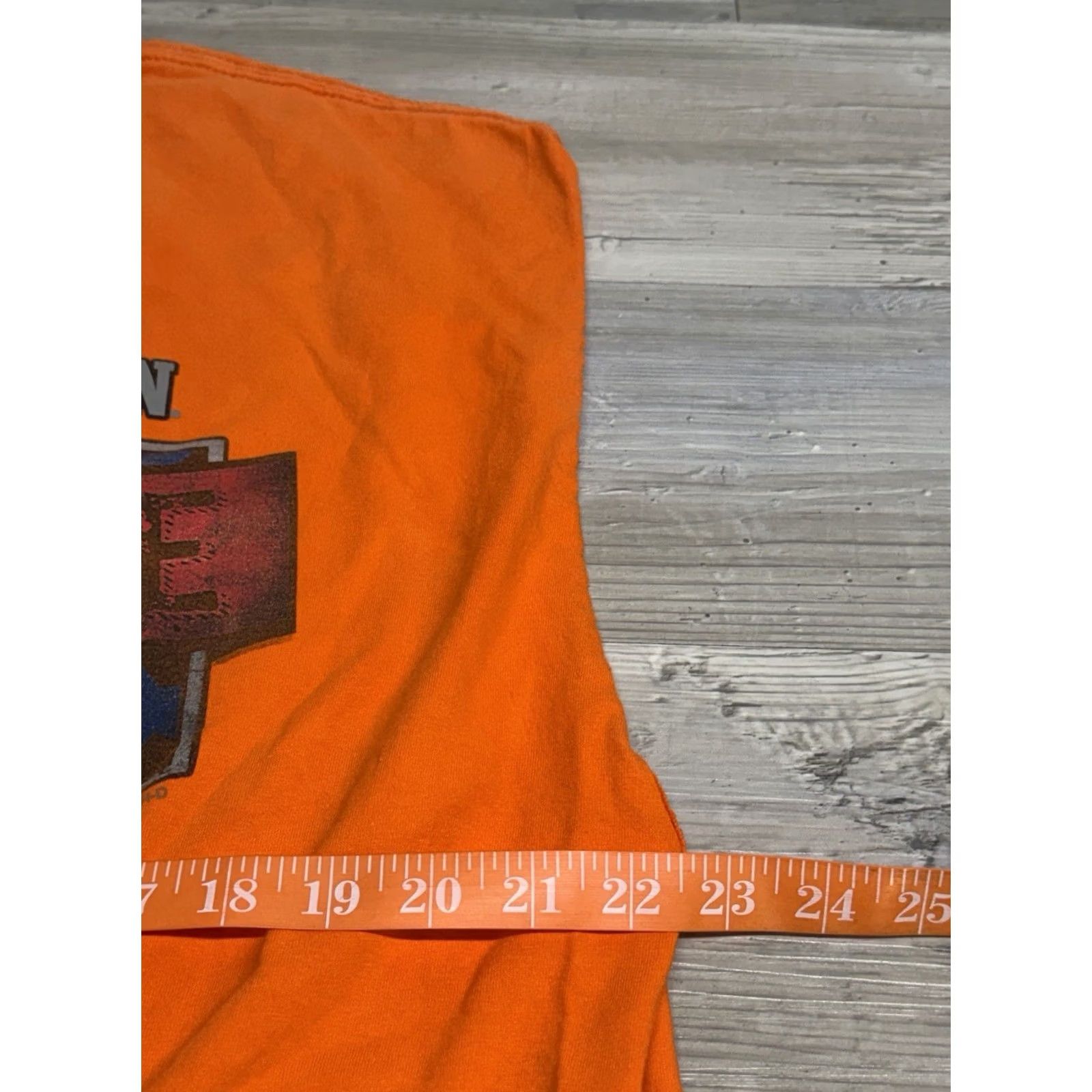 Harley Davidson Harley-Davidson Tank Sleeveless Top Live Free XL Orange Graphic Print Logo USA Motorcycle Biker T-Shirt Men Vintage 2000s Size US XL / EU 56 / 4 - 7 Thumbnail