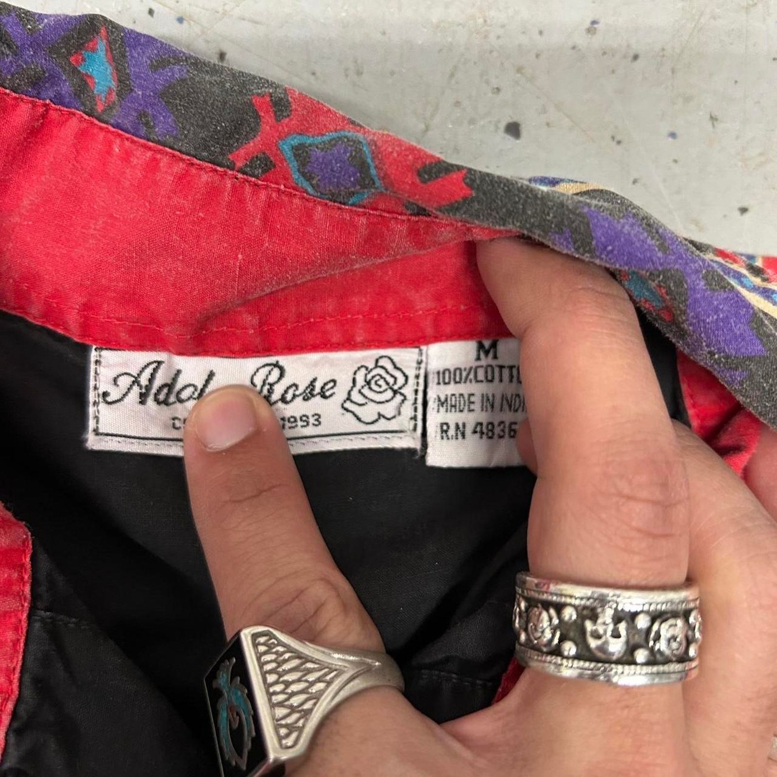 Other VTG 80s/90s Black and red western style button up shirt Size M / US 6-8 / IT 42-44 - 5 Thumbnail
