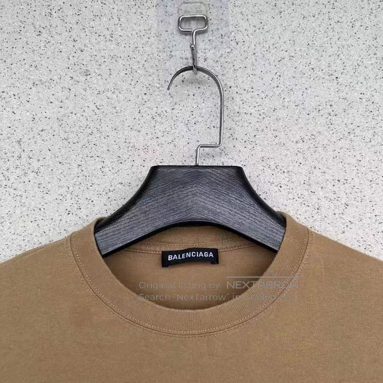 Balenciaga Balenciaga Khaki Wheat Short Sleeve Size US L / EU 52-54 / 3 - 2 Thumbnail