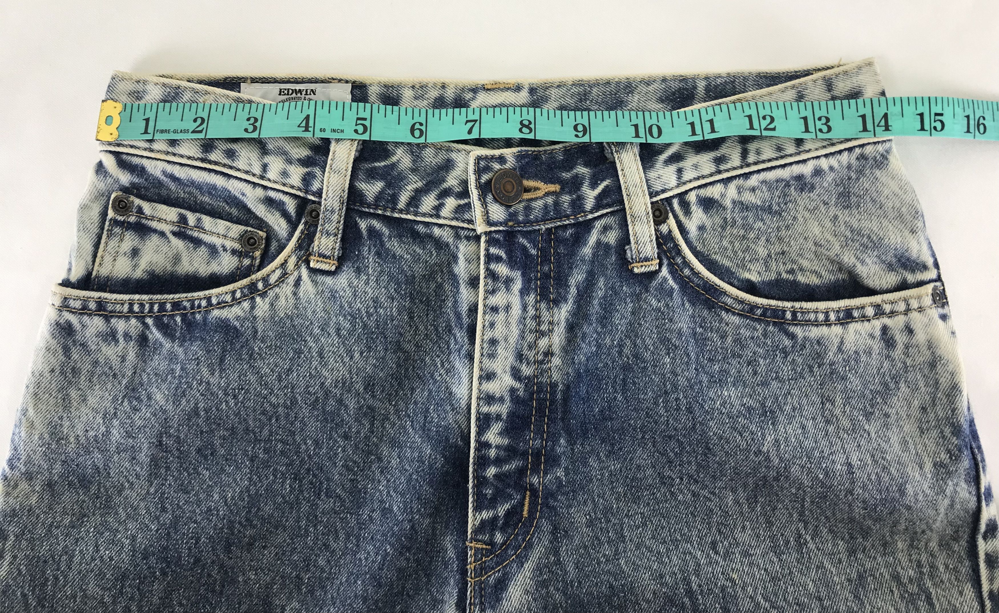 Edwin Vintage Edwin Acid Wash Jeans Size 28" / US 6 / IT 42 - 14 Thumbnail