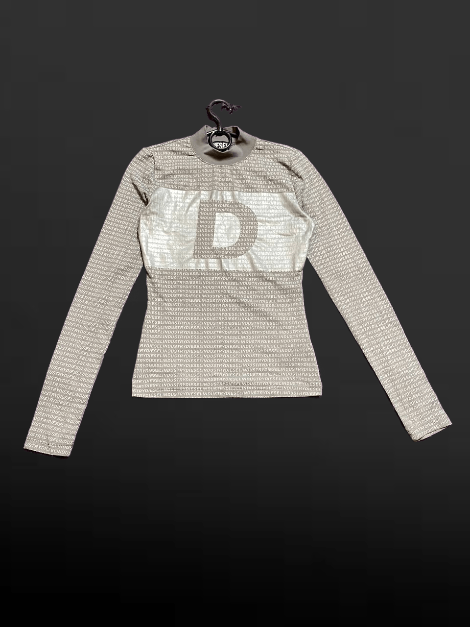 Diesel Streetwear Print Gray Long Sleeve Y2K DIESEL Size S / US 4 / IT 40 - 1 Thumbnail