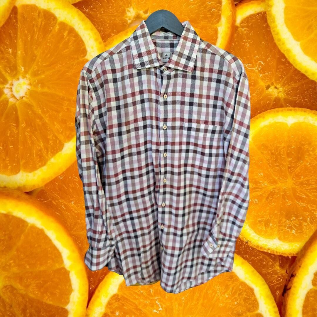 Peter Millar Peter Millar 100% Cotton Plaid Flannel Button Up Shirt Size Size US L / EU 52-54 / 3 - 2 Thumbnail