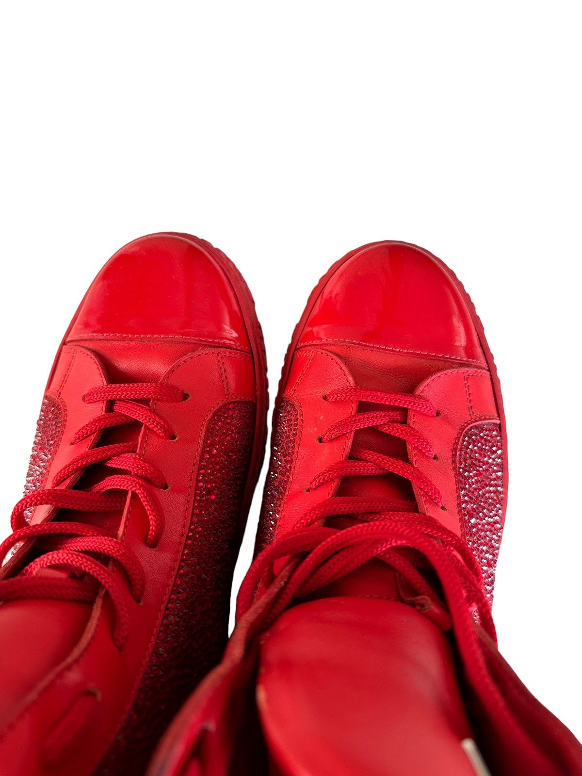 Philipp Plein Sz41 $5000 Money Beast Crystal Embellished Red Leather High Size US 8 / EU 41 - 8 Thumbnail