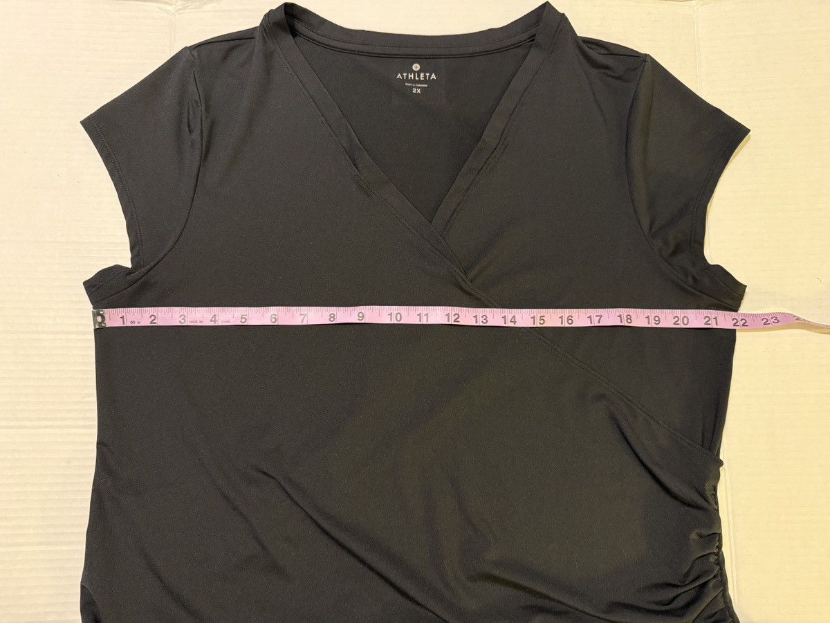 Athleta Athleta Women’s Plus Black Nectar Faux Wrap Jersey Dress Size XXL / US 16-18 / IT 52-54 - 6 Thumbnail