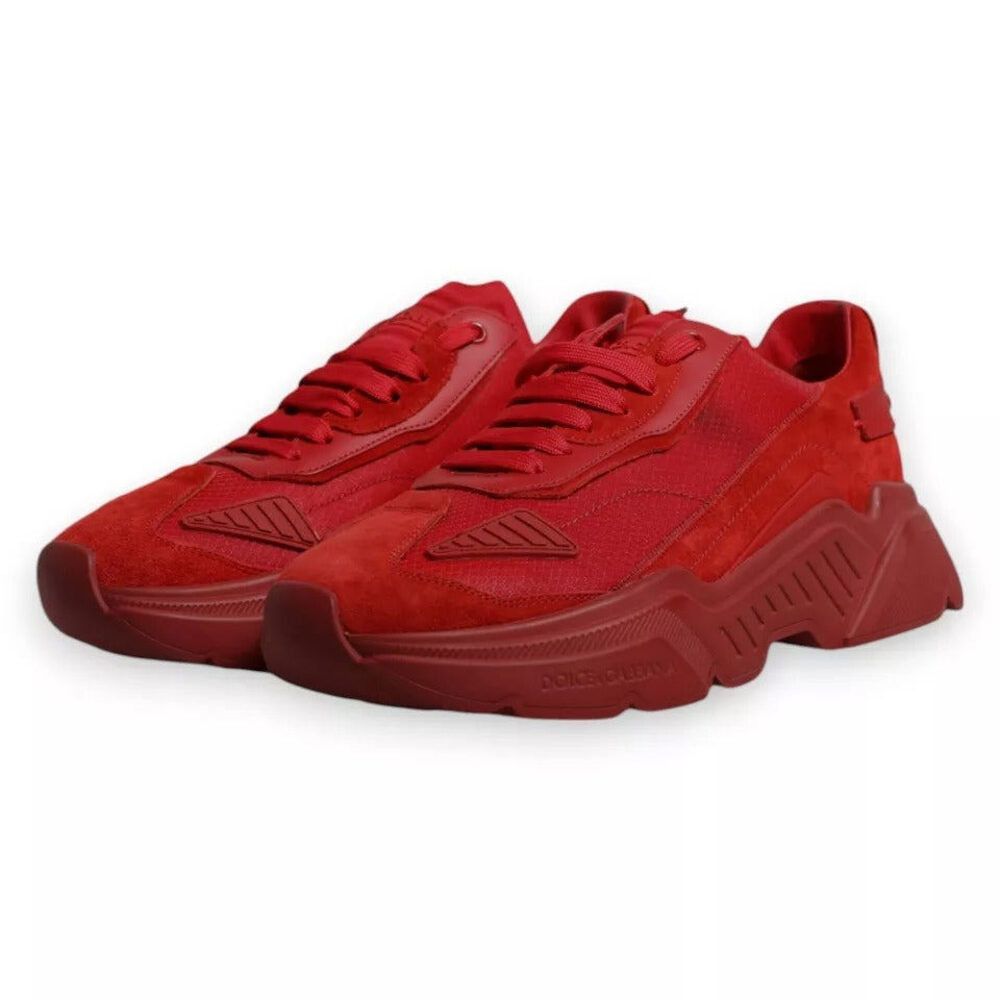 Dolce & Gabbana Dolce & Gabbana Red Leather Daymaster Low Top Sneakers Shoes Size US 9 / EU 42 - 3 Thumbnail