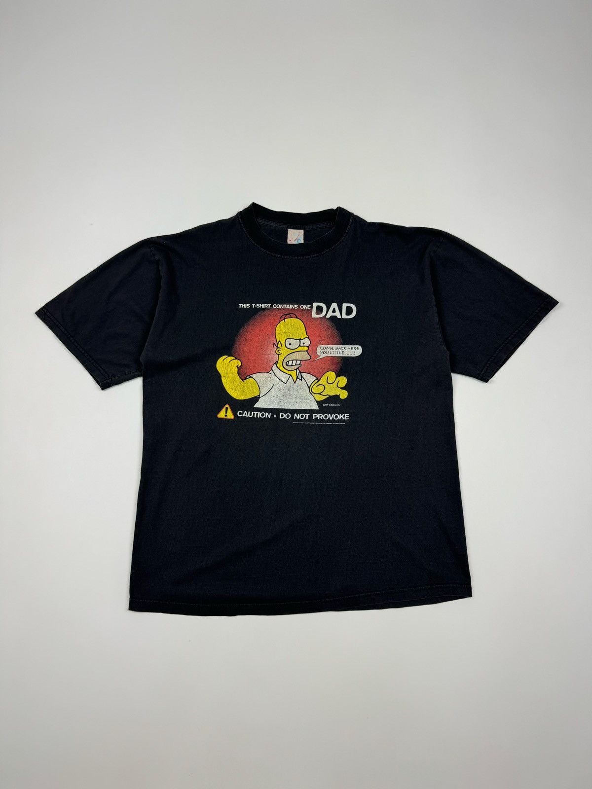 The Simpsons × Vintage 1998 Vintage Evil Homer Simpson Faded Black T-Shirt Size US L / EU 52-54 / 3 - 1 Thumbnail