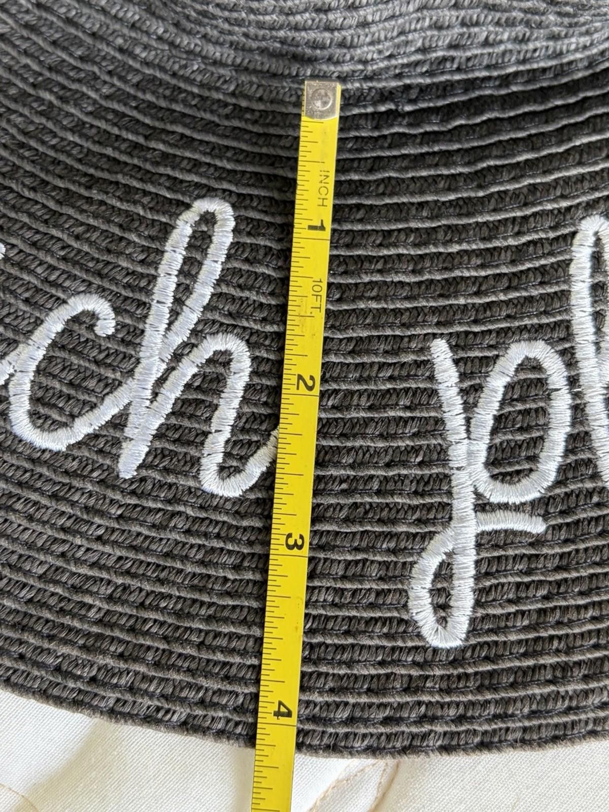 Other Women’s Black Sun Hat “Beach Please” Sun Hat OS Size ONE SIZE - 7 Thumbnail
