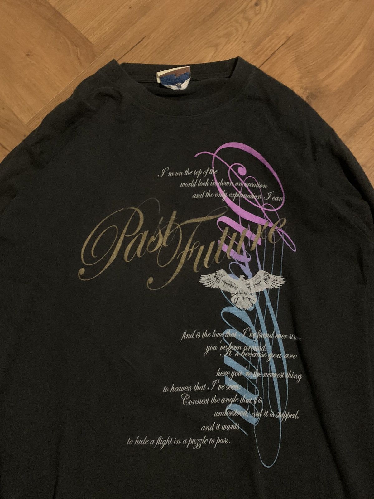 If Six Was Nine × Le Grande Bleu (L.G.B.) × Yasuyuki Ishii 2000s Liberalism • Japanese poem long slevee ksubi vikeistyl Size US L / EU 52-54 / 3 - 3 Thumbnail