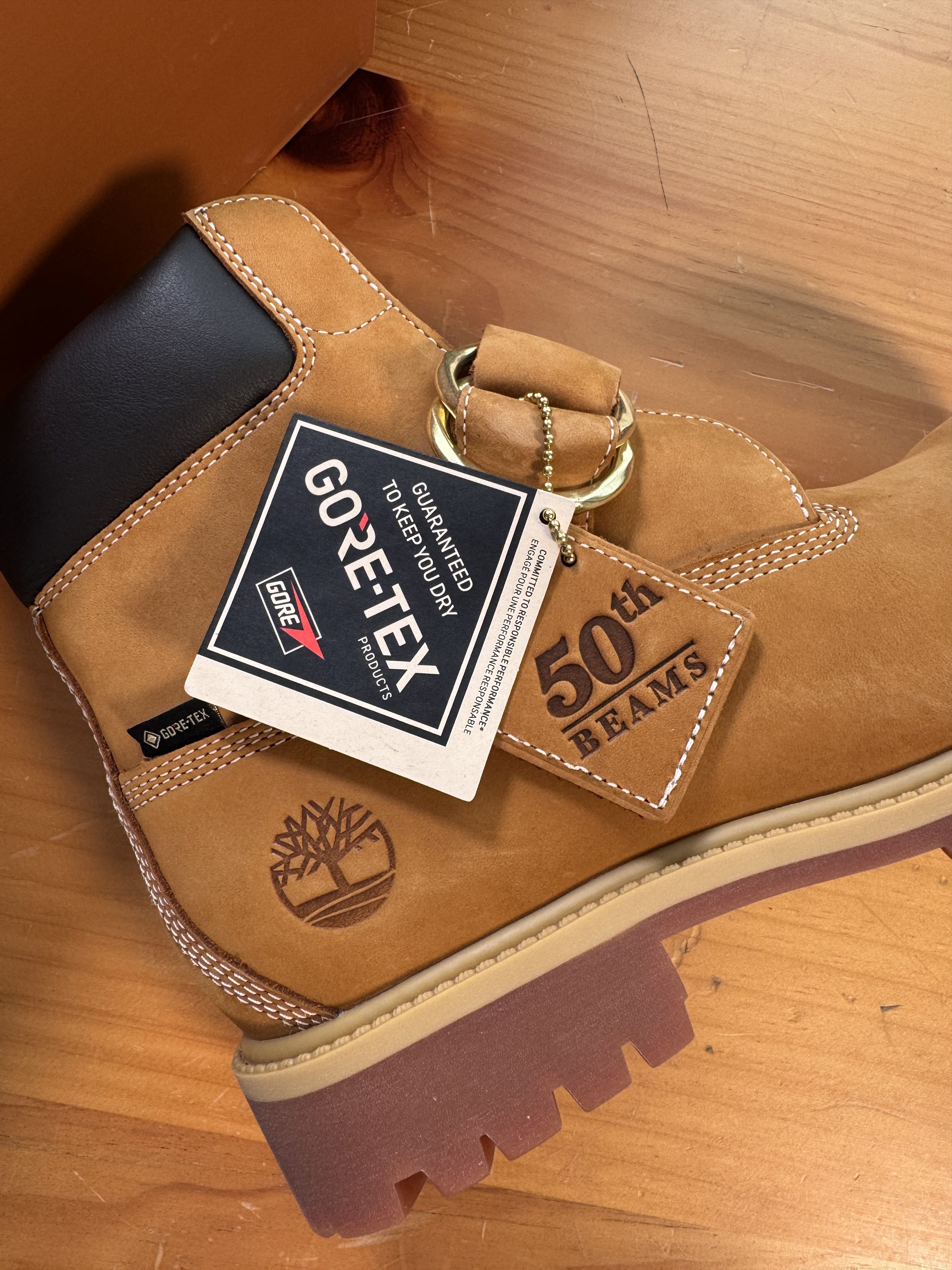 Beams Japan Beams x Timberland 6 INCH HERITAGE MID BUCKLE GTX BOOT WHEAT Size US 8.5 / EU 41-42 - 16 Thumbnail