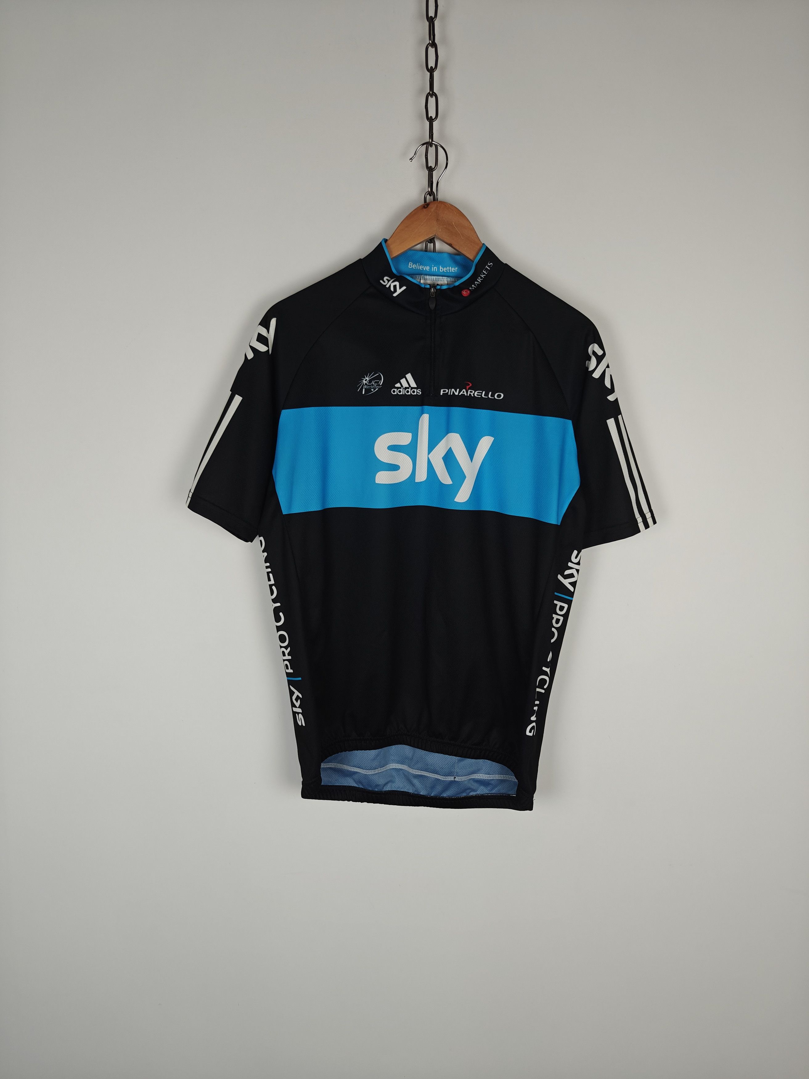 Adidas Adidas Pinarello Sky Jersey T-Shirt Zip Pro Cycling size L Size US L / EU 52-54 / 3 - 1 Thumbnail