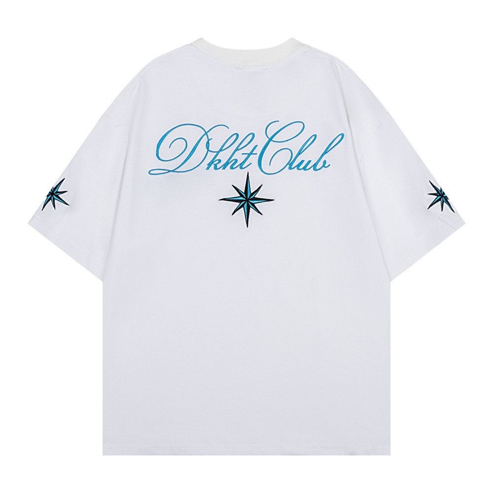 Japanese Brand Casual Loose-Fit T-Shirt with Star Embroidery Size US M / EU 48-50 / 2 - 1 Thumbnail