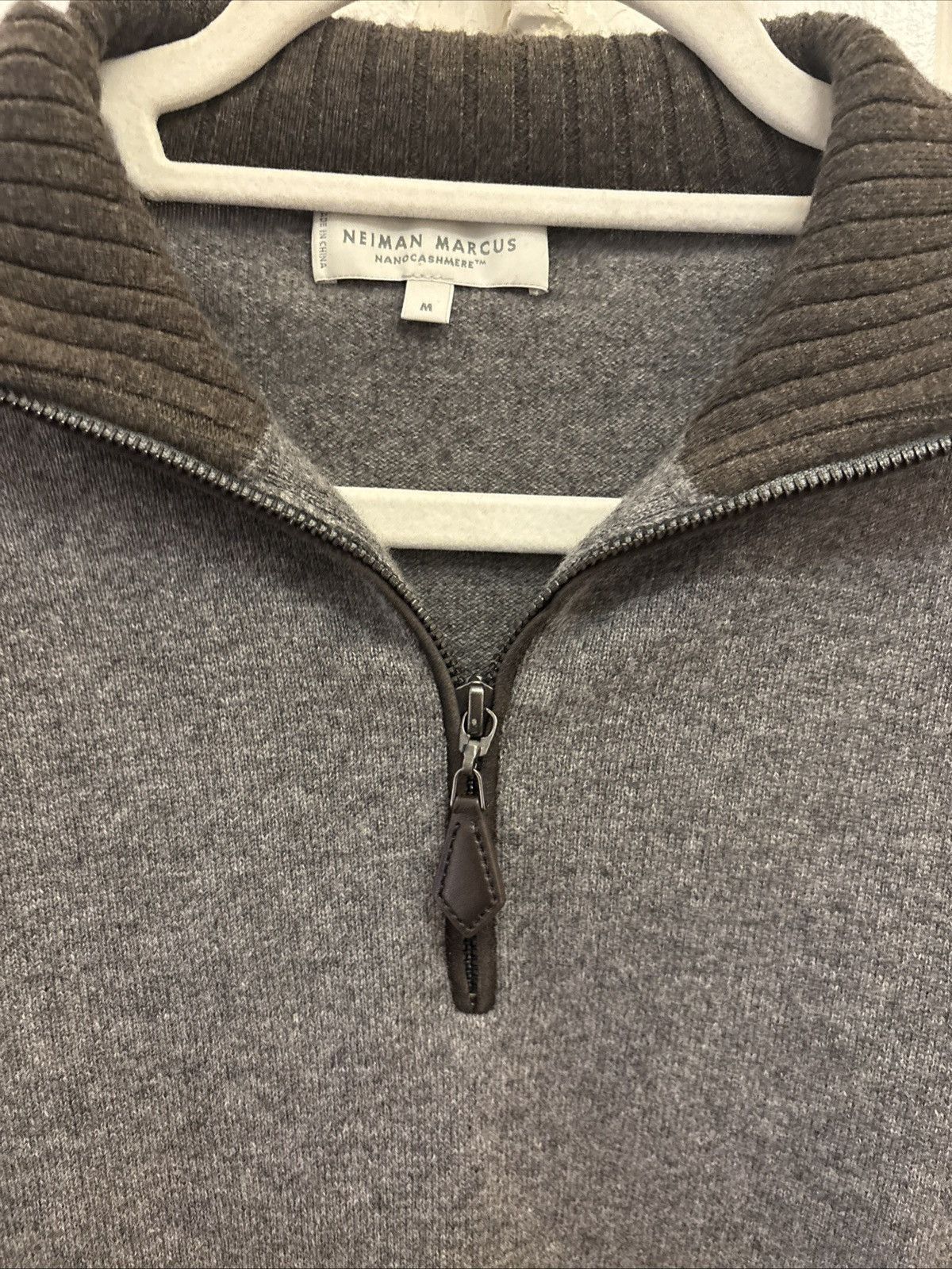 Neiman Marcus Neiman Marcus Cashmere Quarter-Zip Pullover Sweater Size US M / EU 48-50 / 2 - 8 Thumbnail