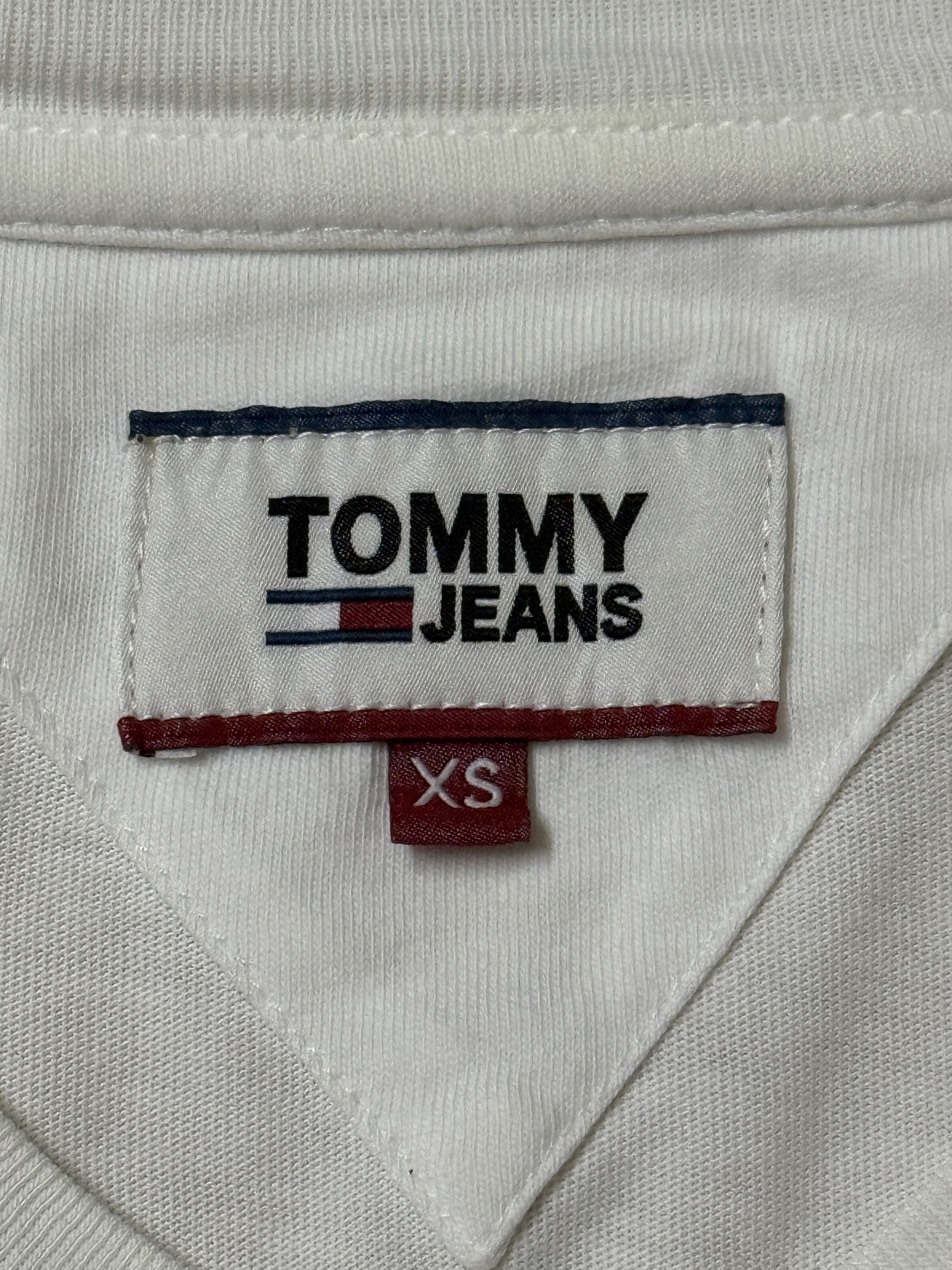 Tommy Jeans Tommy Jeans White Long Sleeve Tee – Flag Embroidery Logo Size US XS / EU 42 / 0 - 1 Thumbnail