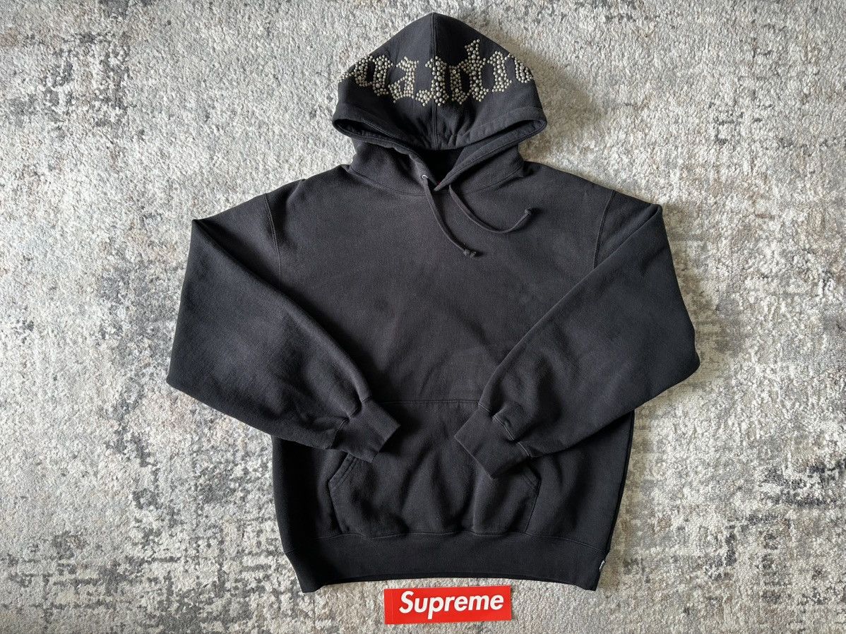 Supreme Supreme Overdyed Studded Hooded Sweatshirt SS26/W7 Size US M / EU 48-50 / 2 - 1 Thumbnail