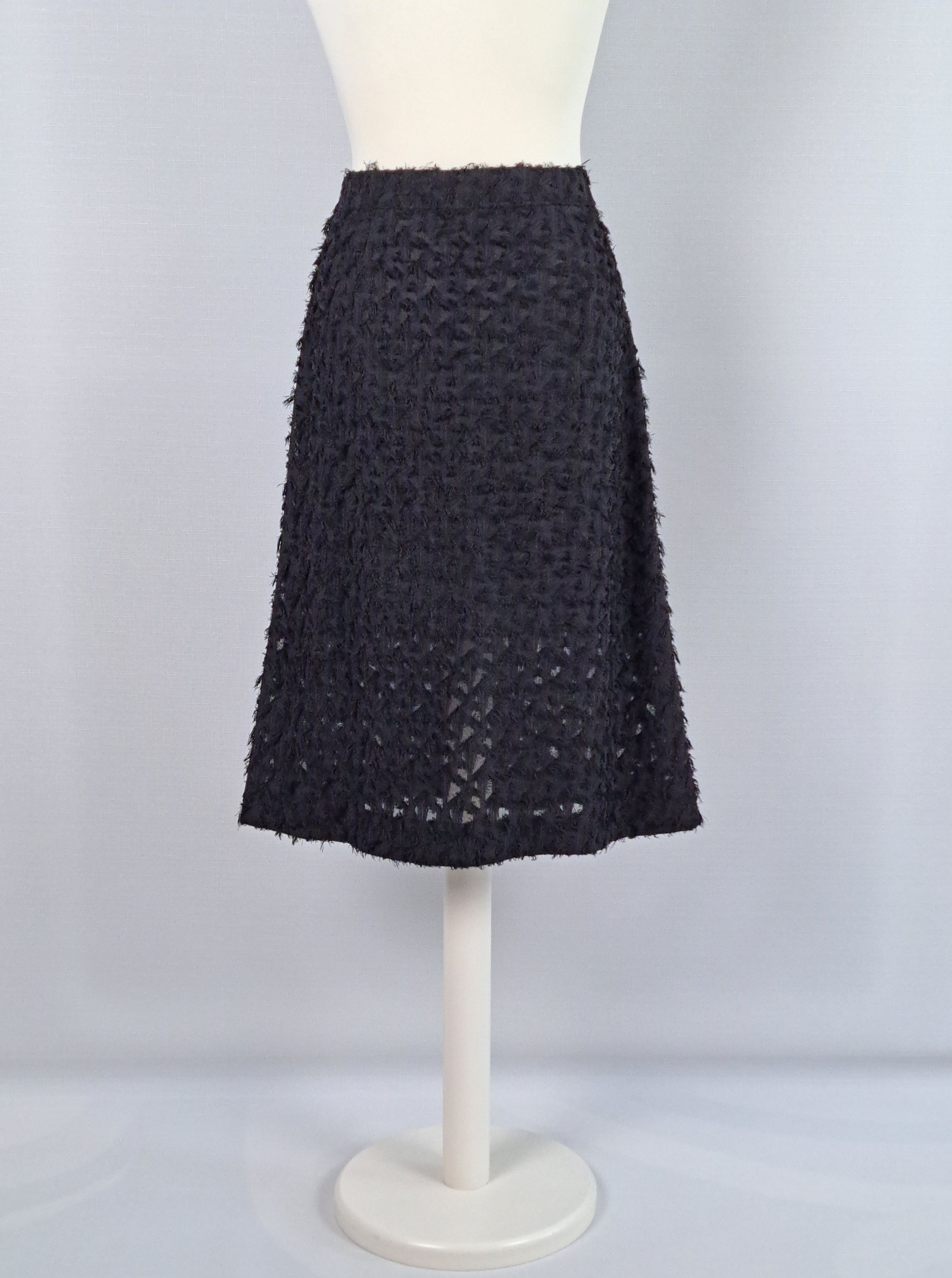 Alexander McQueen McQ ALEXANDER McQUEEN semi-transparent black skirt. Size 27" / US 4 / IT 40 - 3 Thumbnail