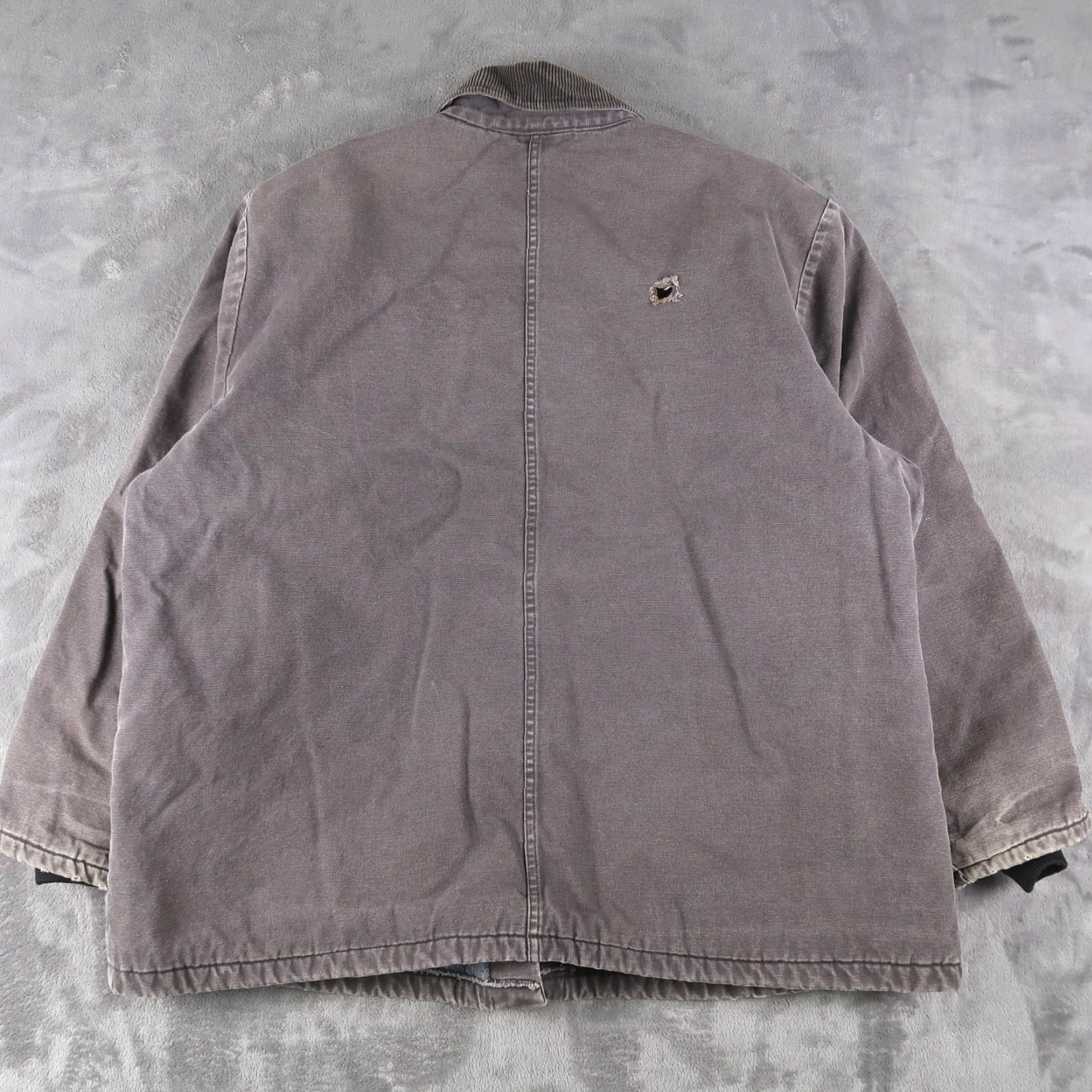 Dickies VINTAGE Dickies Chore Jacket Canvas Duck 2XL Gray Lined Casual Workwear 80s 90s Mens Coat/Jacket Zip Size US XXL / EU 58 / 5 - 2 Thumbnail