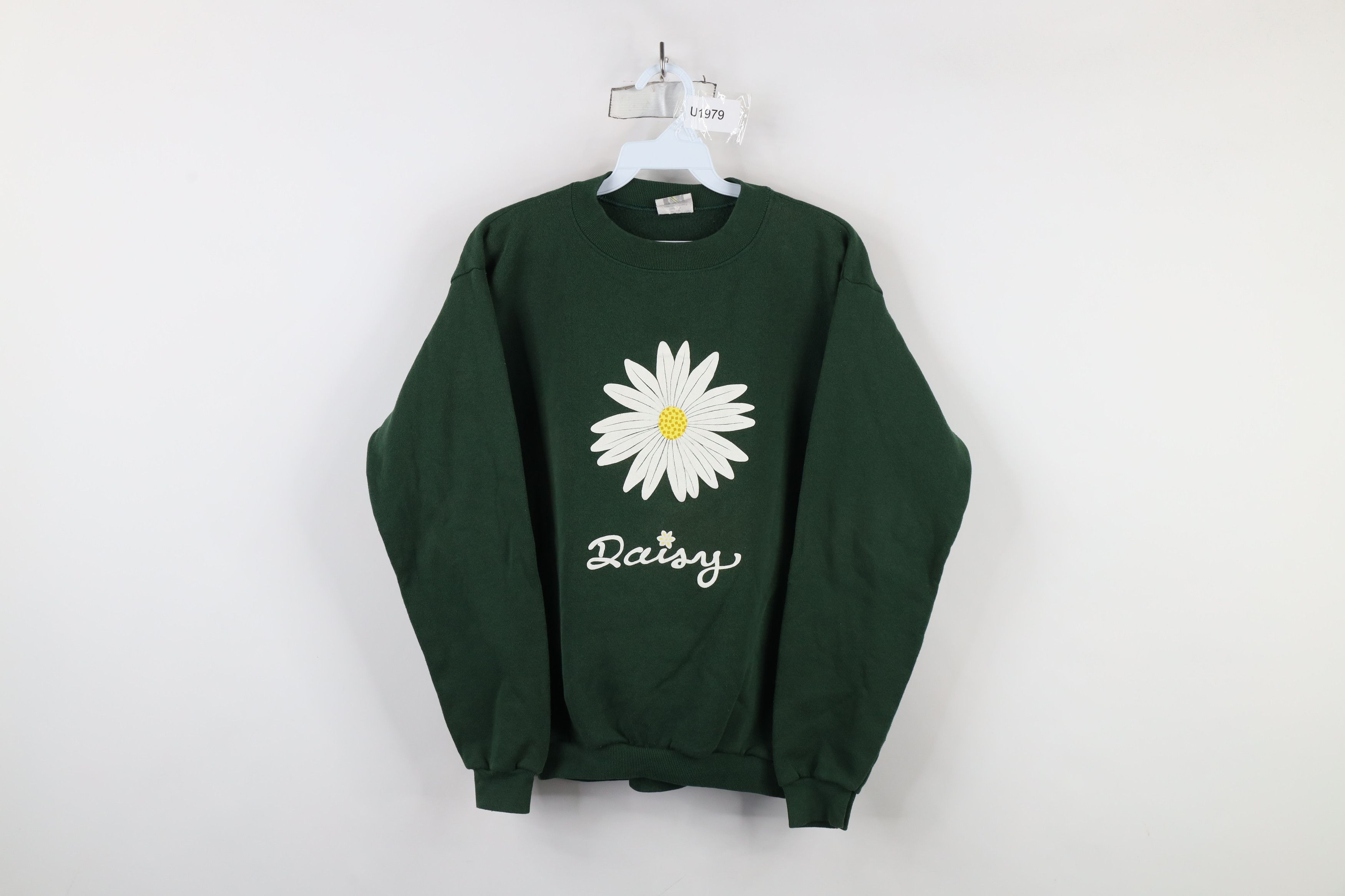 Vintage Vintage 90s Streetwear Daisy Flower Crewneck Sweatshirt USA Size S / US 4 / IT 40 - 1 Thumbnail