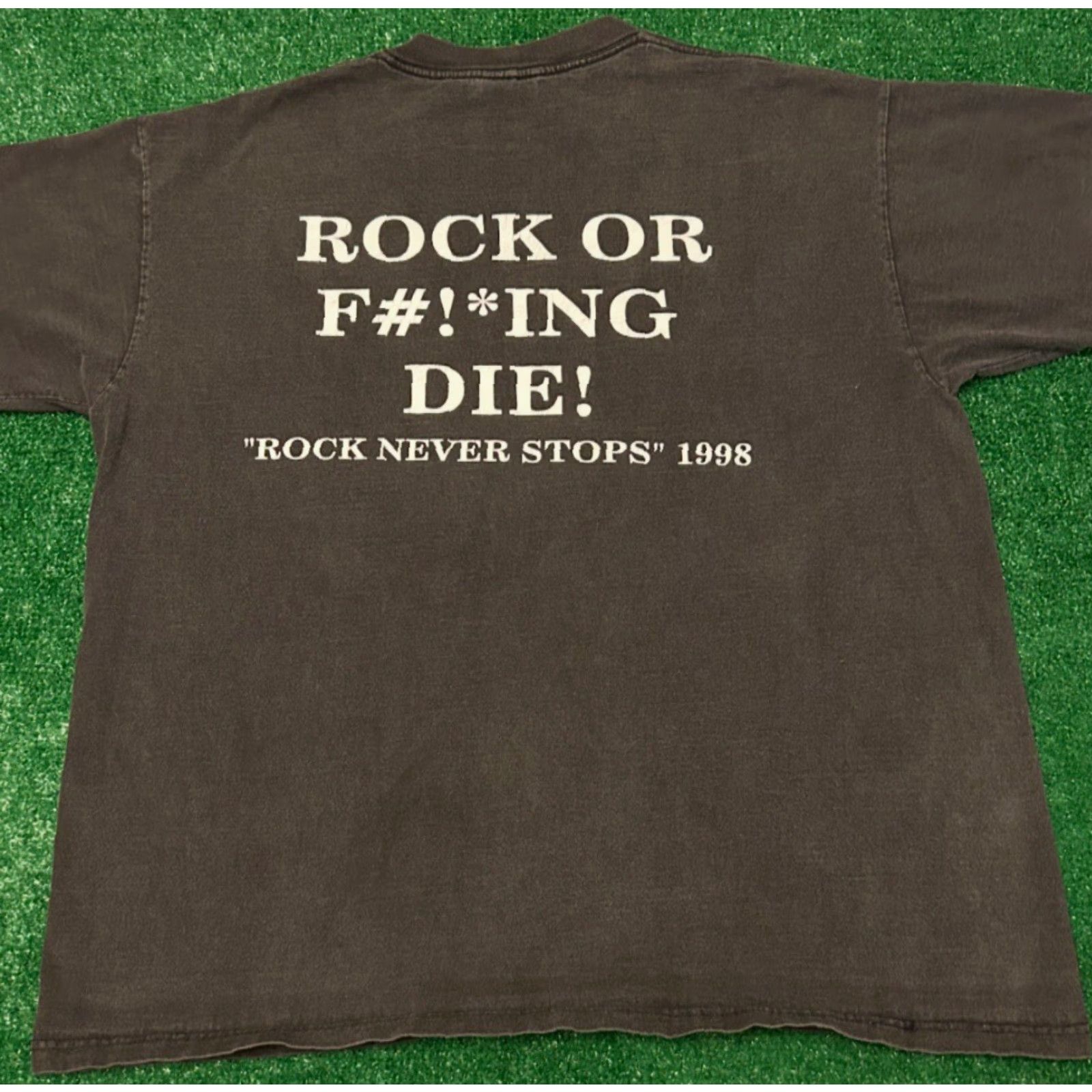 Vintage VINTAGE Rock Warrant Band Tee 90s 1998 VTG Shirt XL Mens Black Short Sleeve Shirt Mens XL Rock Band USA 90s Size US XL / EU 56 / 4 - 2 Thumbnail