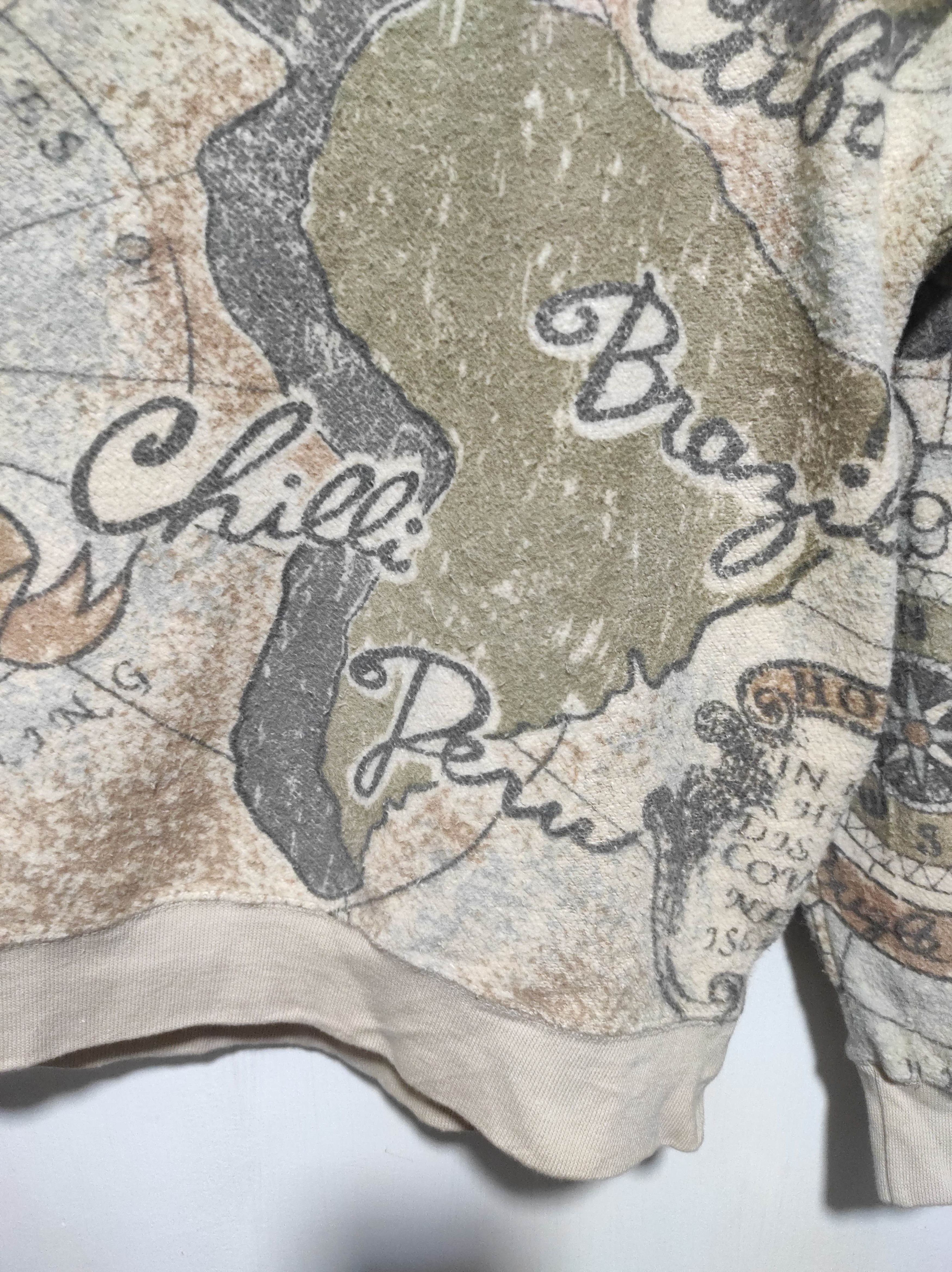 Bugle Boy Vintage Bugle Boy Map Fullprint Fur Hoodie i6w9 LBG style Size US L / EU 52-54 / 3 - 8 Thumbnail