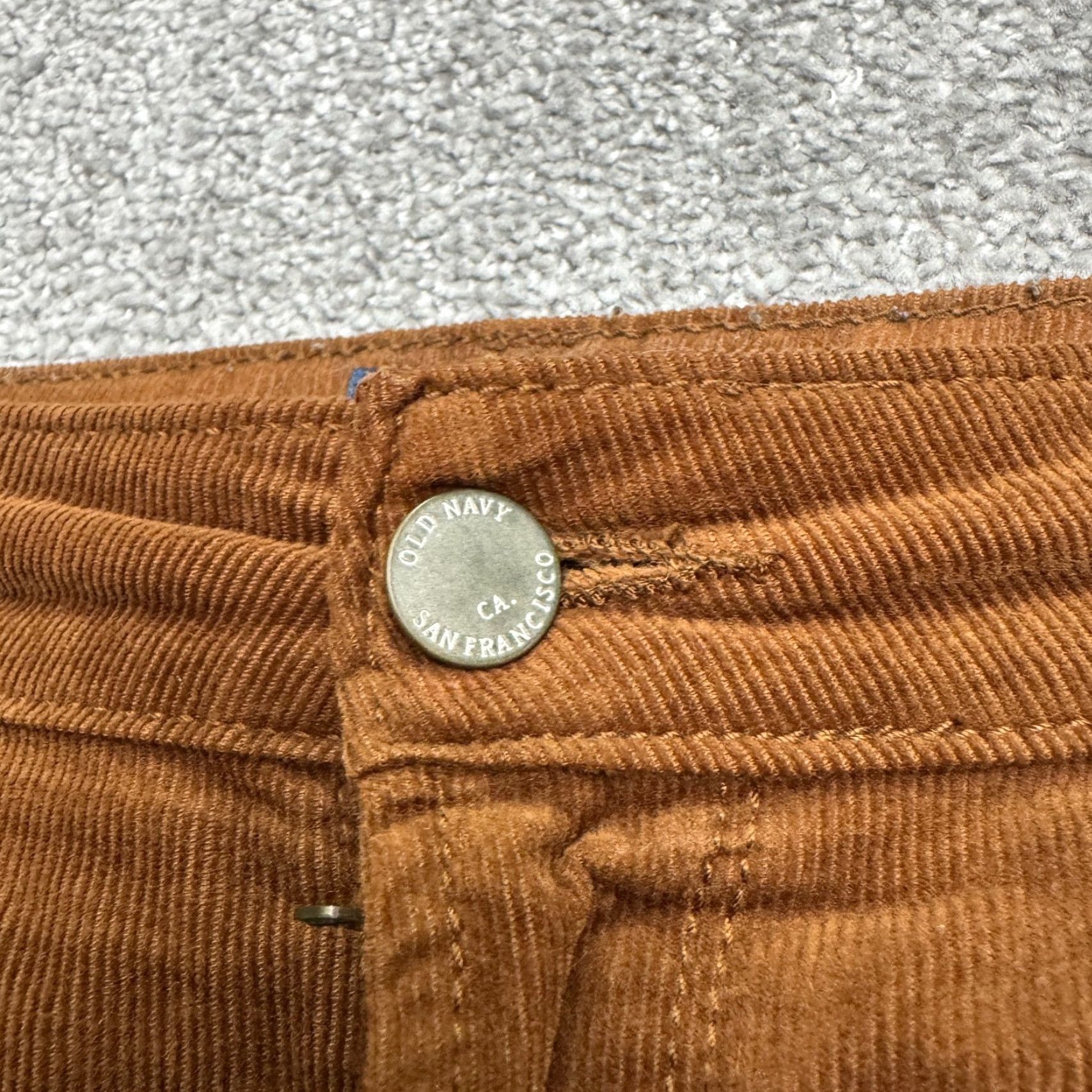 Old Navy Old Navy Pants Womens 8 Regular Brown Cotton Corduroy Mid Rise Straight Chino Casual Workwear - Mens? Size 30" / US 8 / IT 44 - 4 Thumbnail