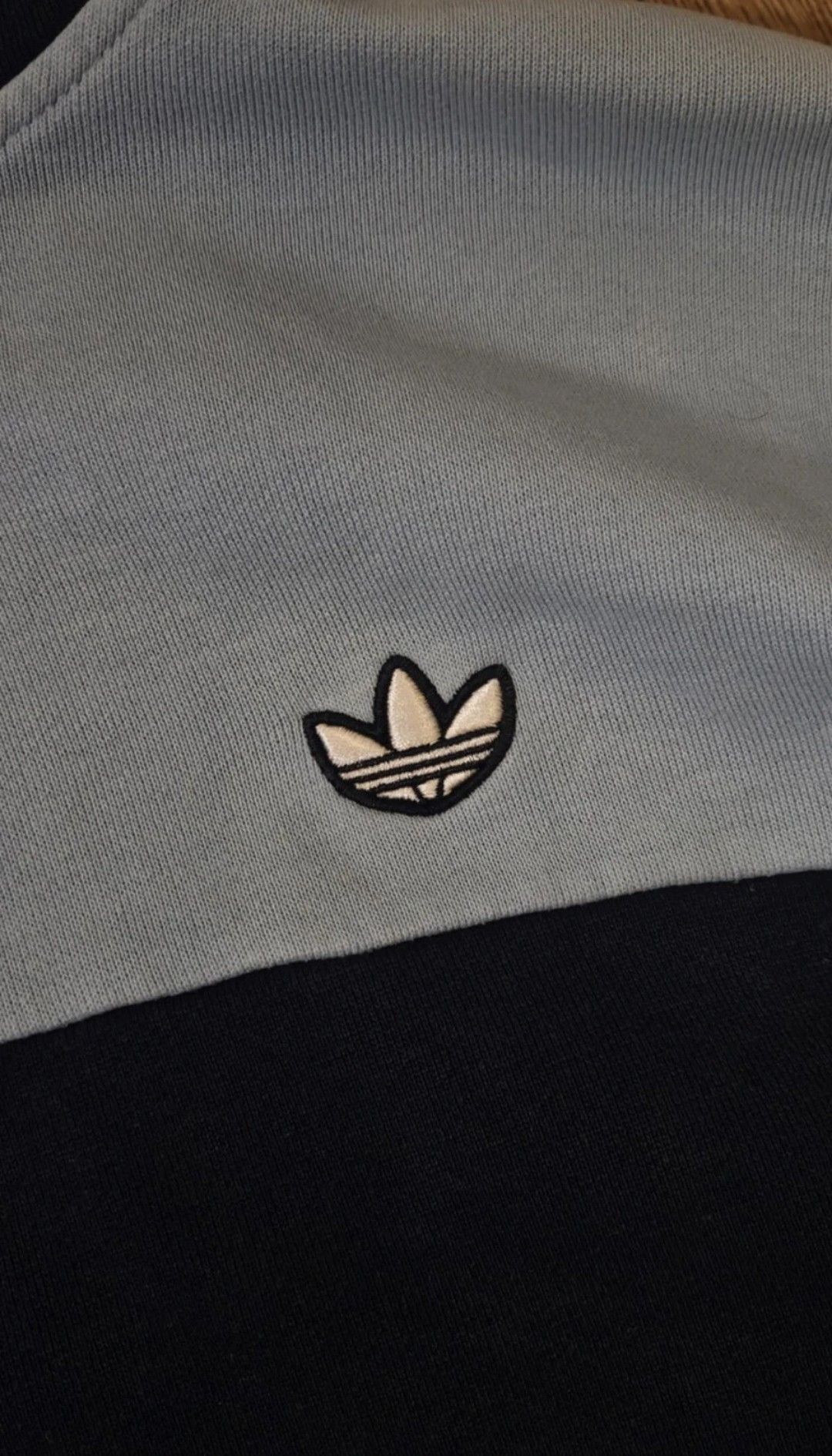 Adidas Adidas Colorblock Drawstring Lightblue hoodie Size US L / EU 52-54 / 3 - 3 Thumbnail