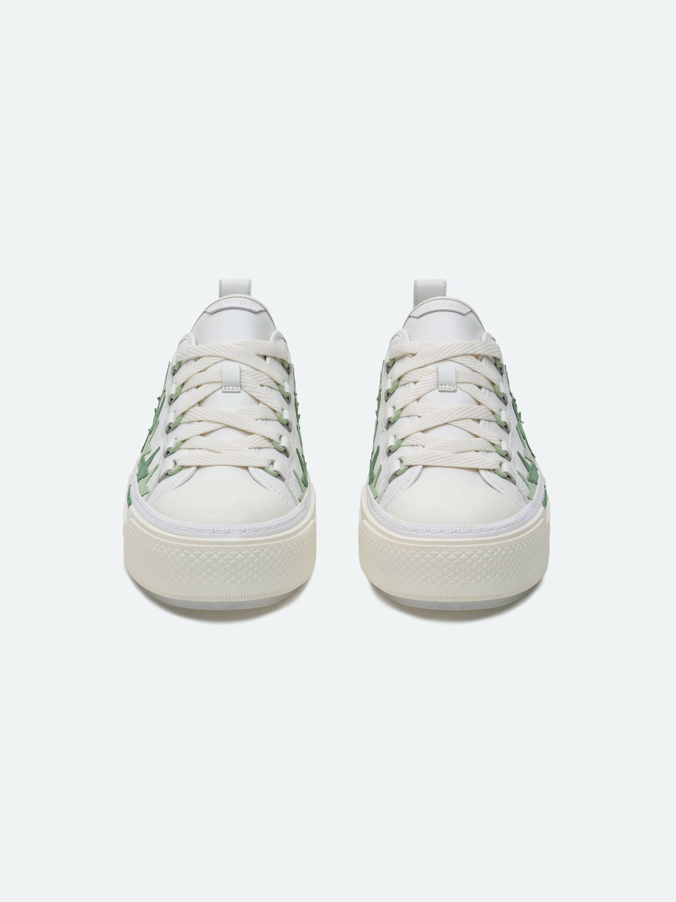 Amiri o1s1wg110425 Stars Court Low-Top Sneakers in Green/White Size US 8 / EU 41 - 3 Thumbnail