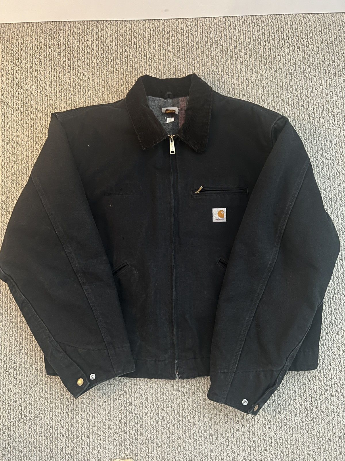 image of Black Vintage Carhartt Jacket, Men's (Size 2XL)