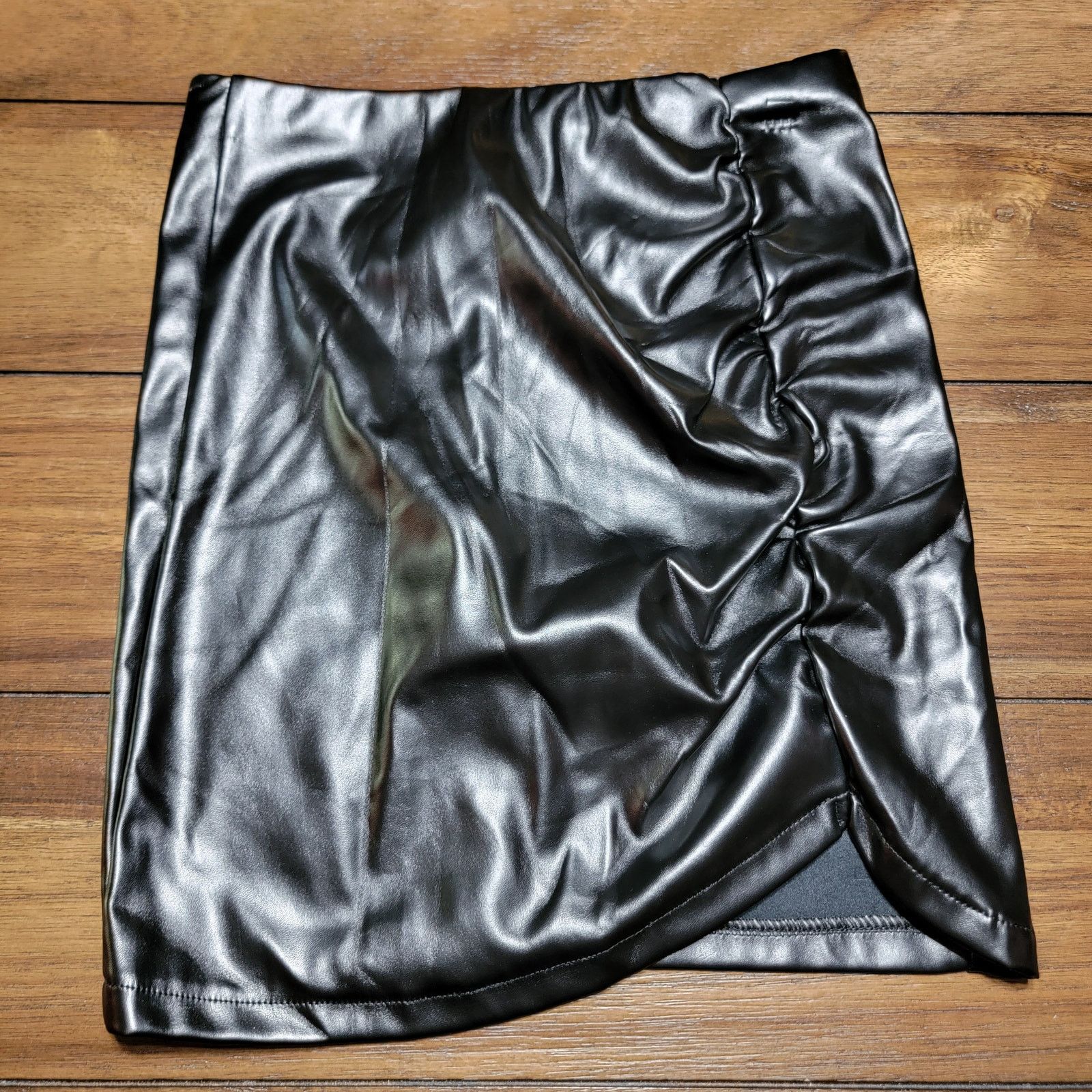 Other Canton Walker Faux Leather Black Mini Skirt - Size XS NWT Size 24" / US 00 / IT 34 - 1 Thumbnail