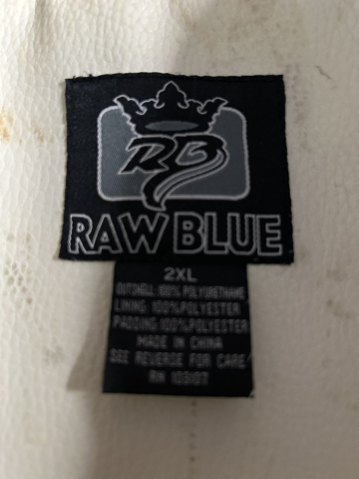 Other Y2K Raw Blue leather jacket “Ice Man” XL Size US XXL / EU 58 / 5 - 3 Thumbnail