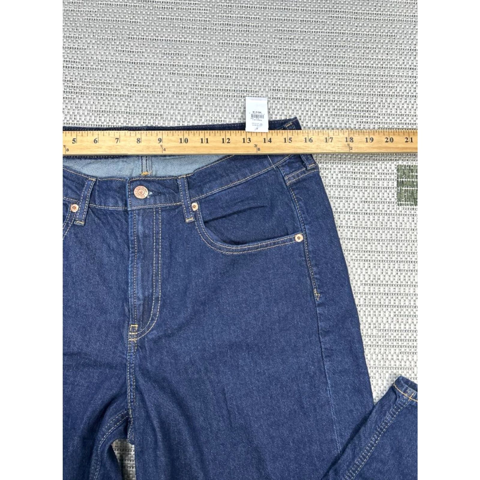 Gap Gap Jeans 90s Straight Womens 28 Blue Denim Cotton Stretch 32x29 5-Pocket Baggy Pockets N/A? Size 28" / US 6 / IT 42 - 6 Thumbnail