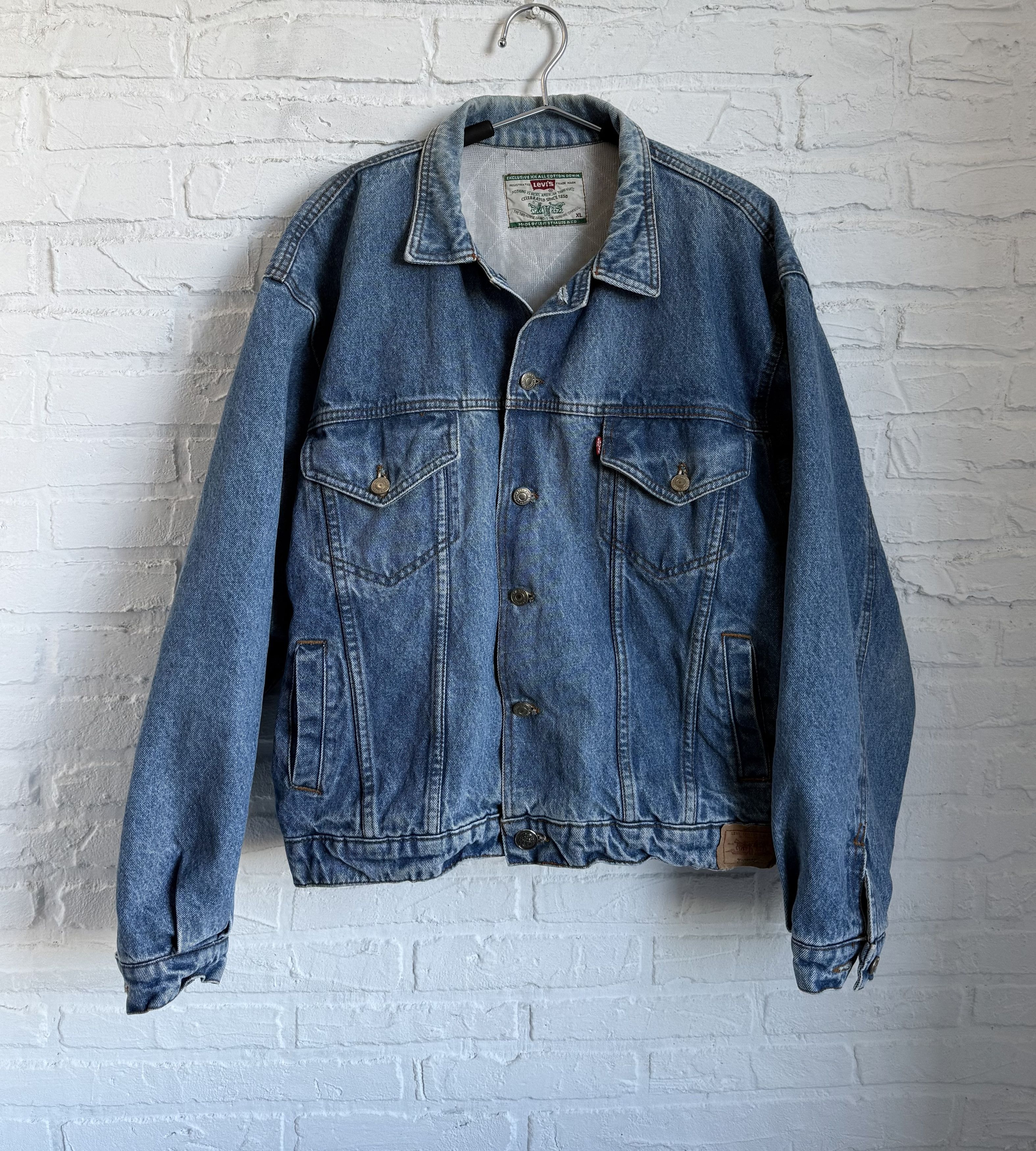 Levi's Vintage 90s Levi's trucker jacket Size US XL / EU 56 / 4 - 1 Thumbnail