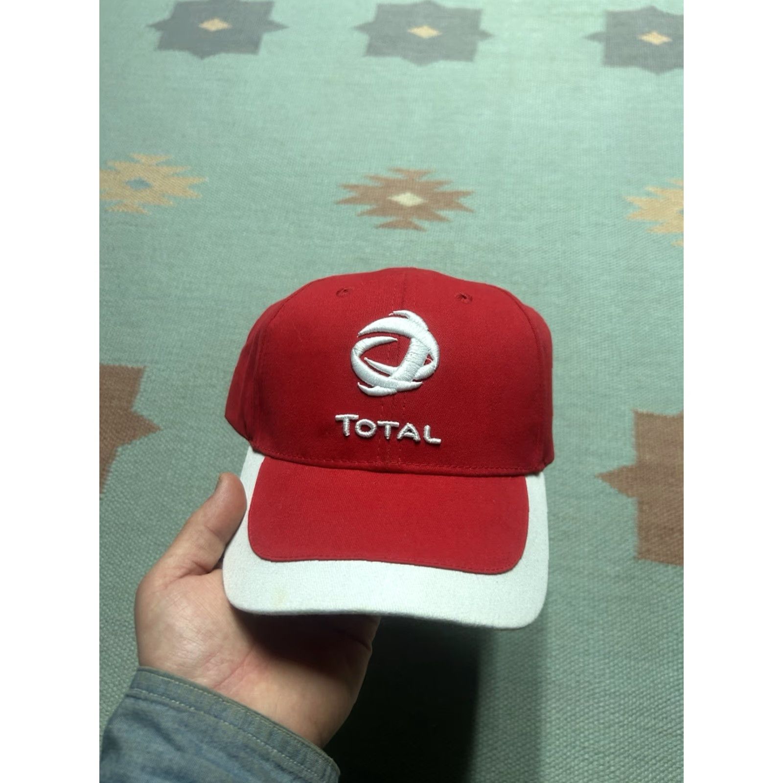 Vintage VINTAGE Unbranded Baseball Cap Hat Total Lubricants Racing Adjustable Red NOS Mens Size ONE SIZE - 2 Thumbnail