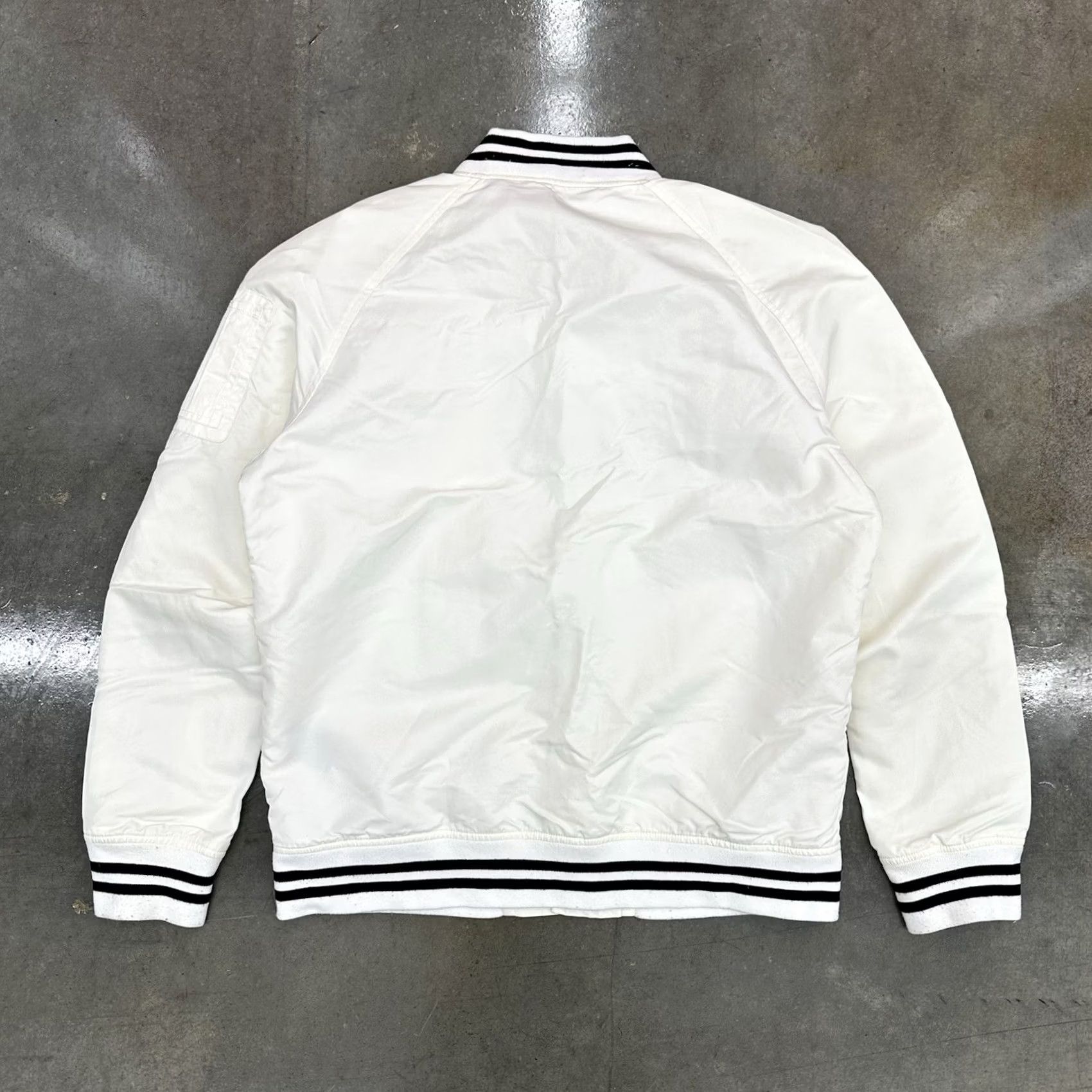 Karl Lagerfeld VINTAGE Karl Lagerfeld Paris Bomber Jacket Women’s White Black Large Size L / US 10 / IT 46 - 6 Thumbnail