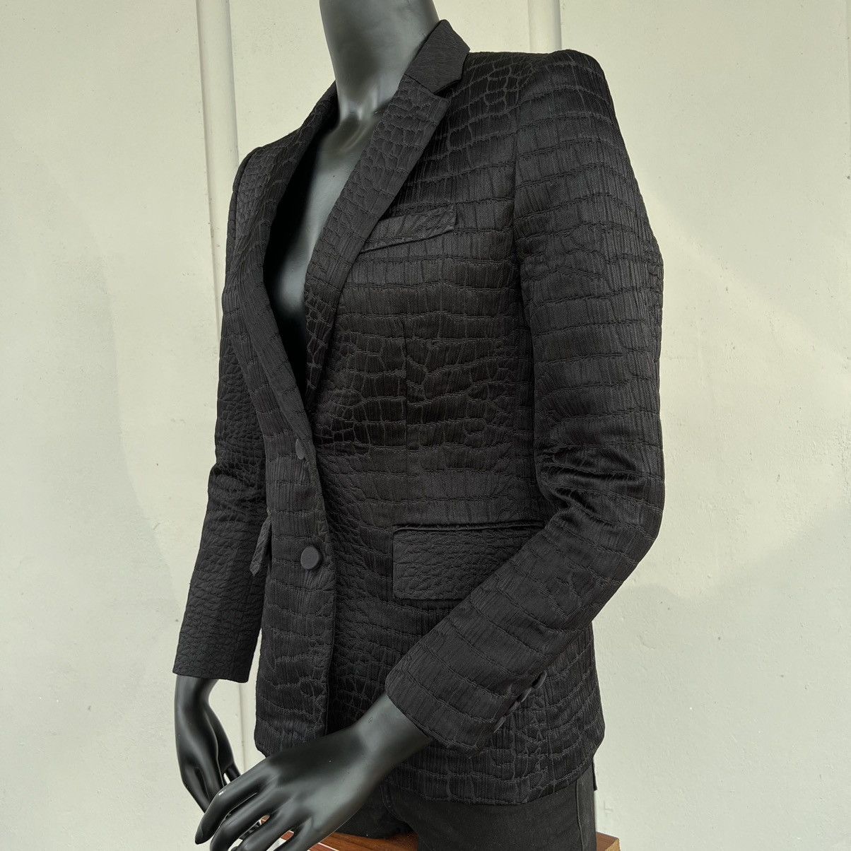 Japanese Brand × Uniqlo Carine Roifeld Paris Uniqlo Womens Lined Textured Blazer Size L / US 10 / IT 46 - 5 Thumbnail